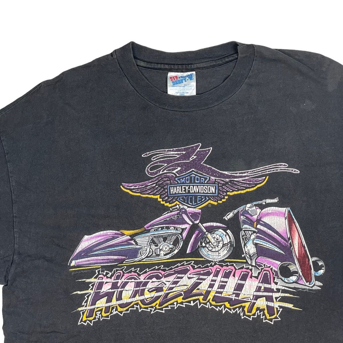 Harley Davidson Vintage Harley Davidson ZZ Top Hogzzilla Tee Size US L / EU 52-54 / 3 - 3 Thumbnail