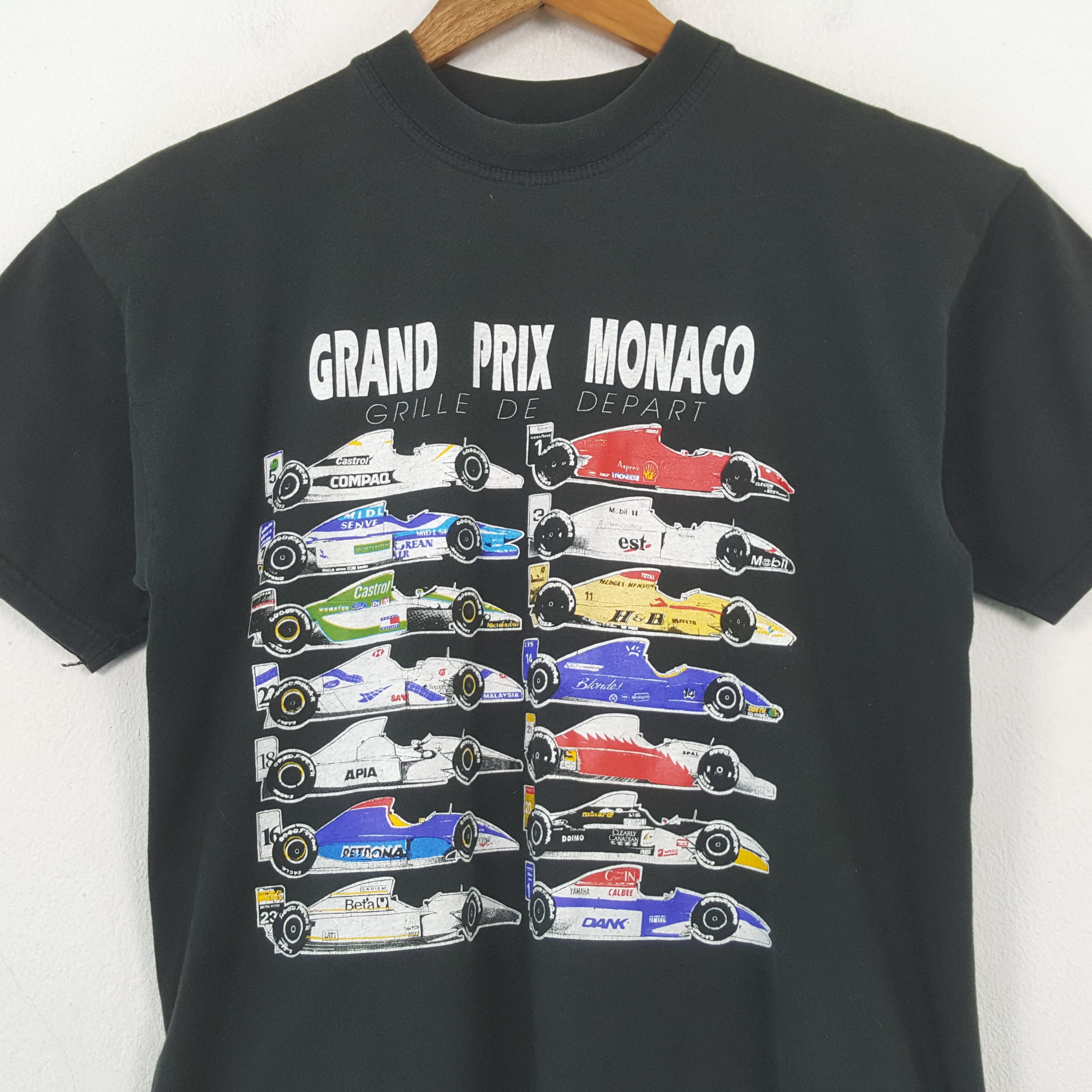 Designer × Vintage Vintage Formula One GRAND PRIX MONACO Racing T-shirt C294N26 Size US M / EU 48-50 / 2 - 2 Thumbnail