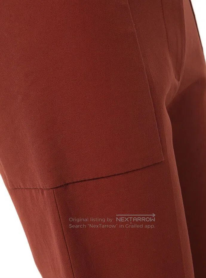 Marni Marni Burgundy Pocket Casual Pants. Size 37" - 3 Thumbnail