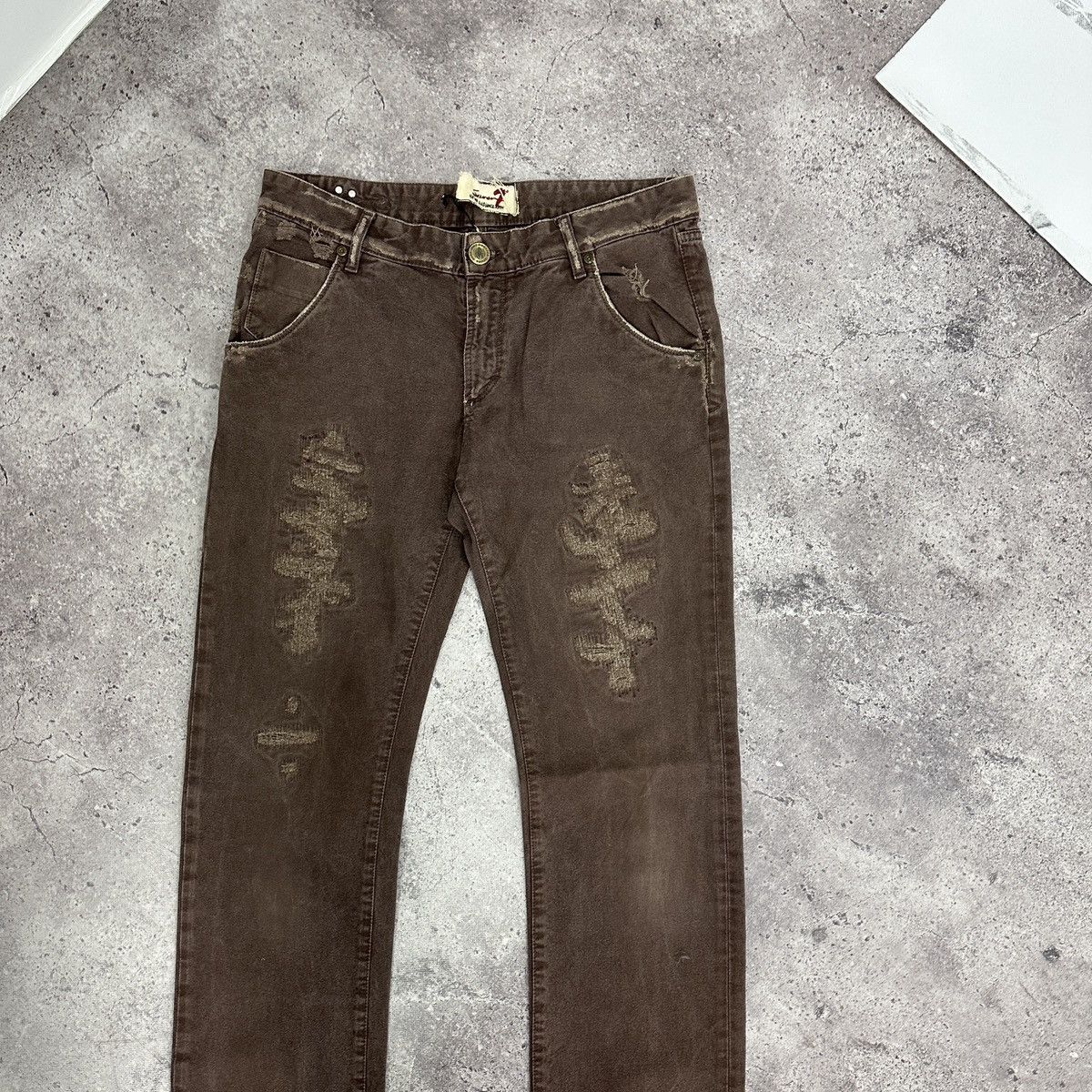 Vintage Vintage 90s Seven 7 Distressed Los Angeles jeans Kurt y2k og Size US 32 / EU 48 - 3 Thumbnail