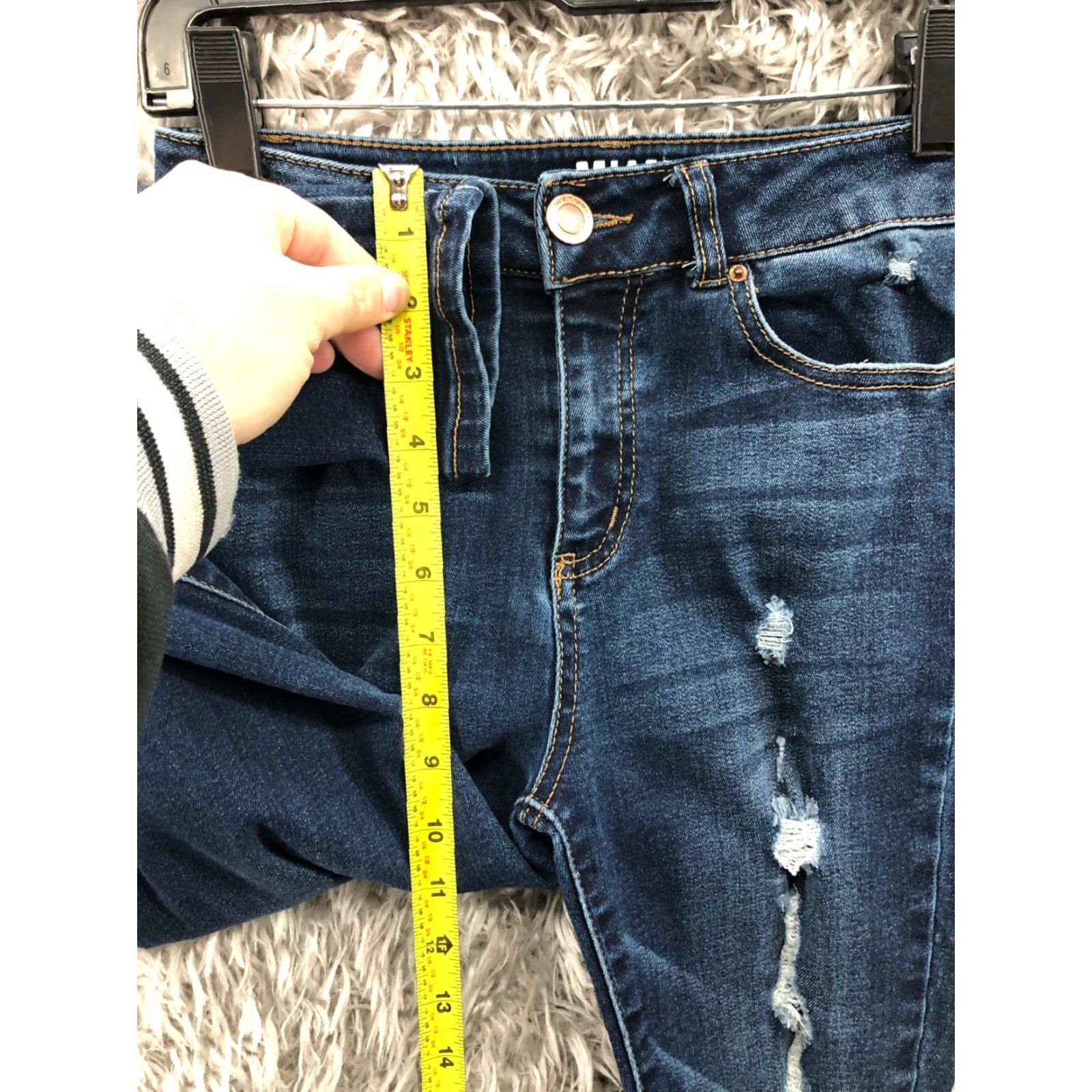 Vintage Miami High Rise Skinny Jeans Juniors Size 3 Dark Wash Blue Denim 5-Pocket Womens Jeans Size 26" / US 2 / IT 38 - 4 Thumbnail