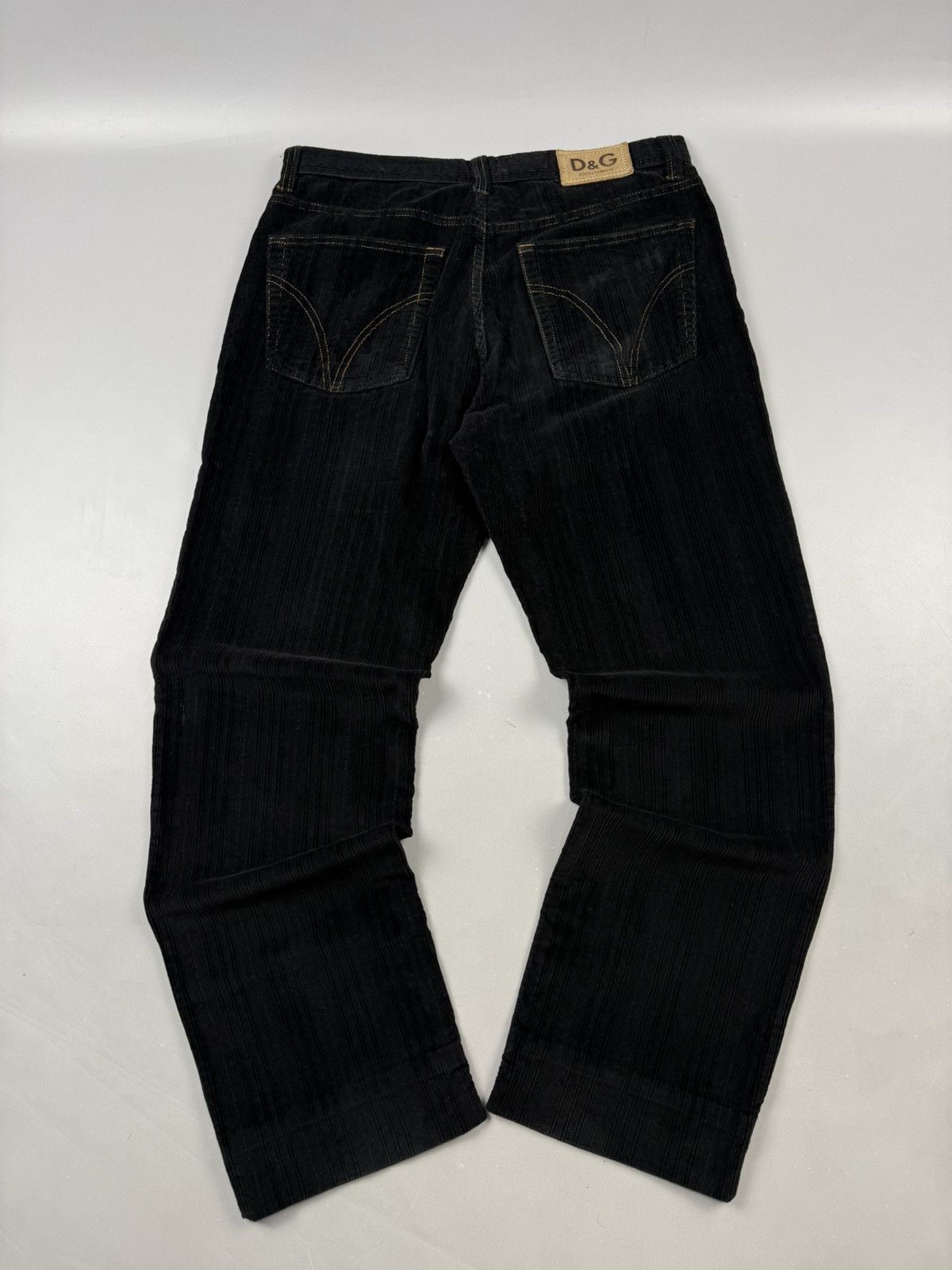Dolce & Gabbana Dolce & Gabbana curdoroy pants black baggy fit Size US 34 / EU 50 - 5 Thumbnail