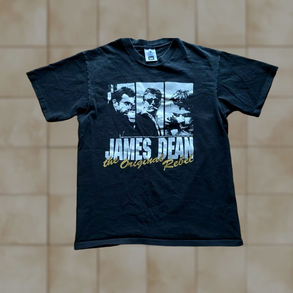 Lee VTG James Dean Black The Original Rebel T-Shirt Lee USA Made 90s Mens Large Short Sleeve Size L Size US L / EU 52-54 / 3 - 1 Thumbnail