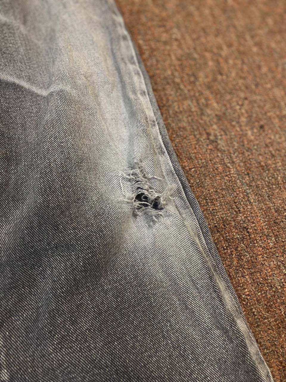 vintage calvin klein distressed denim made in usa
