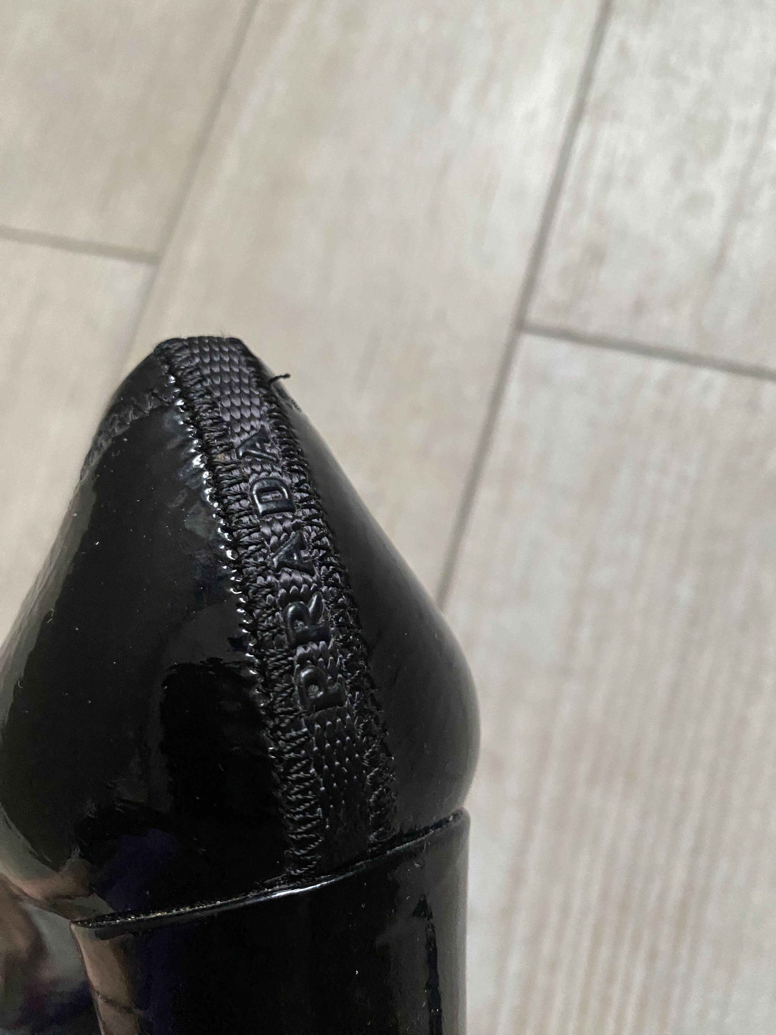 Prada × Vintage Prada Vintage – Black Patent Leather High Heels, M in Italy Size US 9.5 / IT 39.5 - 7 Thumbnail