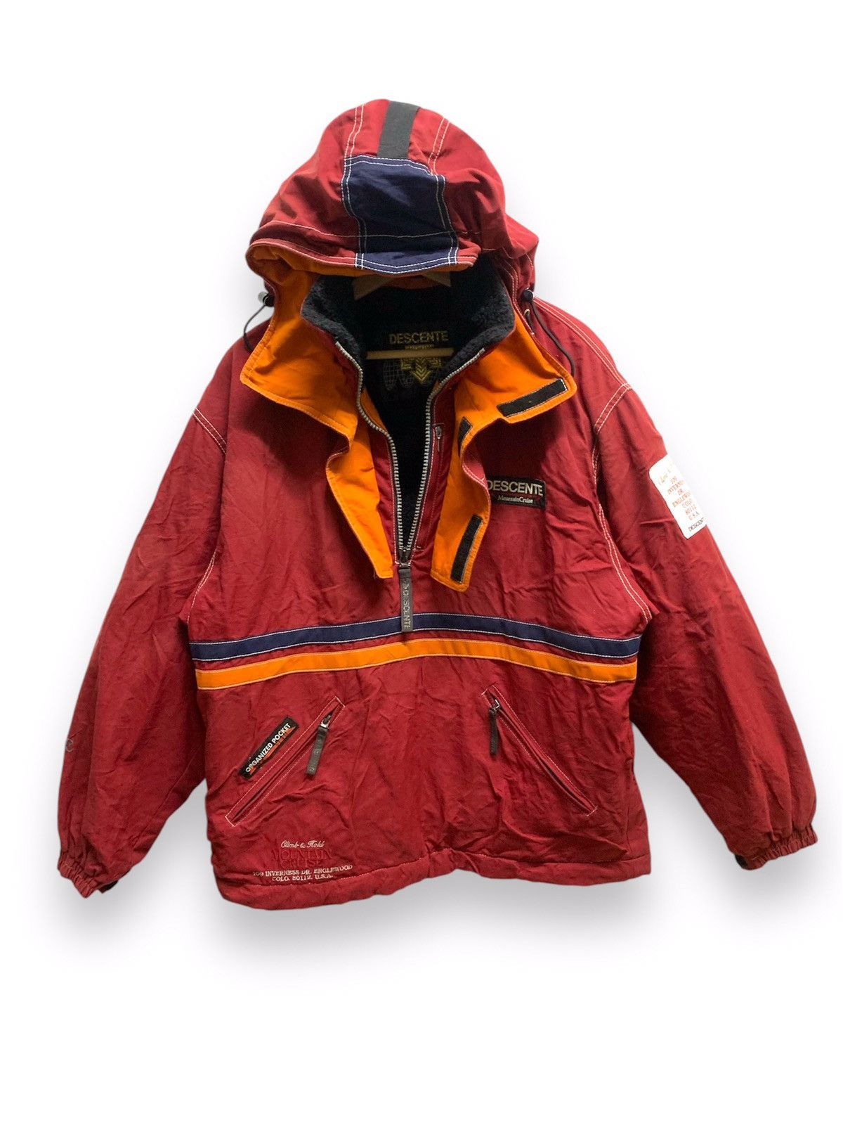 Descente × Japanese Brand × Vintage Vintage 90s Descente Mountain Cruise Jumper Hoodie Size US L / EU 52-54 / 3 - 7 Thumbnail