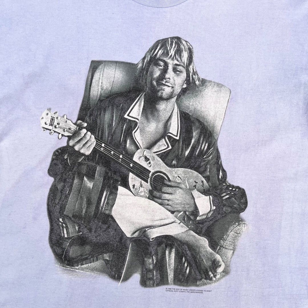Giant × Nirvana × Vintage Nirvana Kurt Cobain 1998 90s Vintage Giant Band T-Shirt Size US XL / EU 56 / 4 - 3 Thumbnail