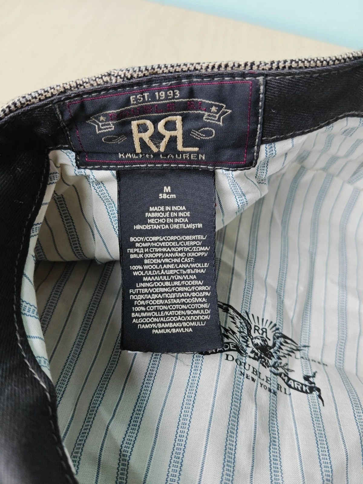 RRL Ralph Lauren DOUBLE RL Wool-Cotton Glen Plaid Newsboy Cap T/1921 Size ONE SIZE - 10 Thumbnail