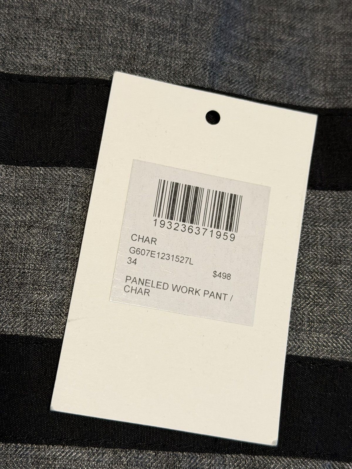 John Elliott John Elliott Paneled Work Pant In Char Size US 34 / EU 50 - 2 Thumbnail