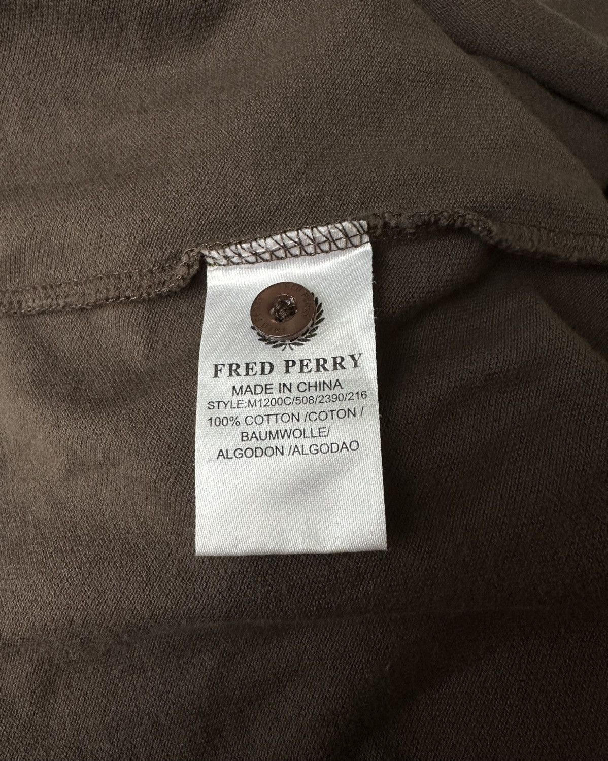 Fred Perry Vintage Fred Perry Brown/ Teal Polo Size M Nice condition Size US M / EU 48-50 / 2 - 6 Thumbnail