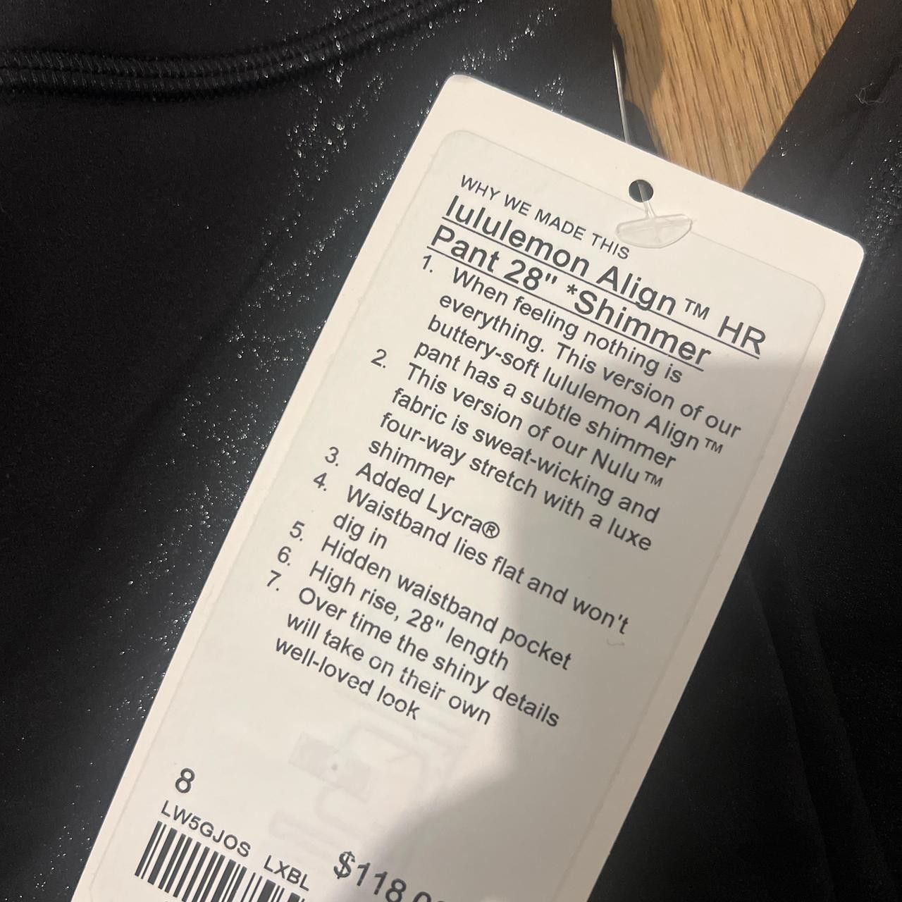 Lululemon Lululemon Women's Black Legging Size 30" / US 8 / IT 44 - 2 Thumbnail