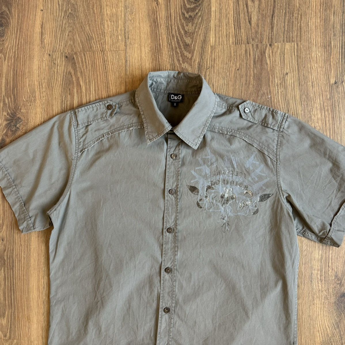 Dolce & Gabbana Vintage Dolce & Gabbana Printed Short Sleeve Shirt Button Up Size US M / EU 48-50 / 2 - 2 Thumbnail