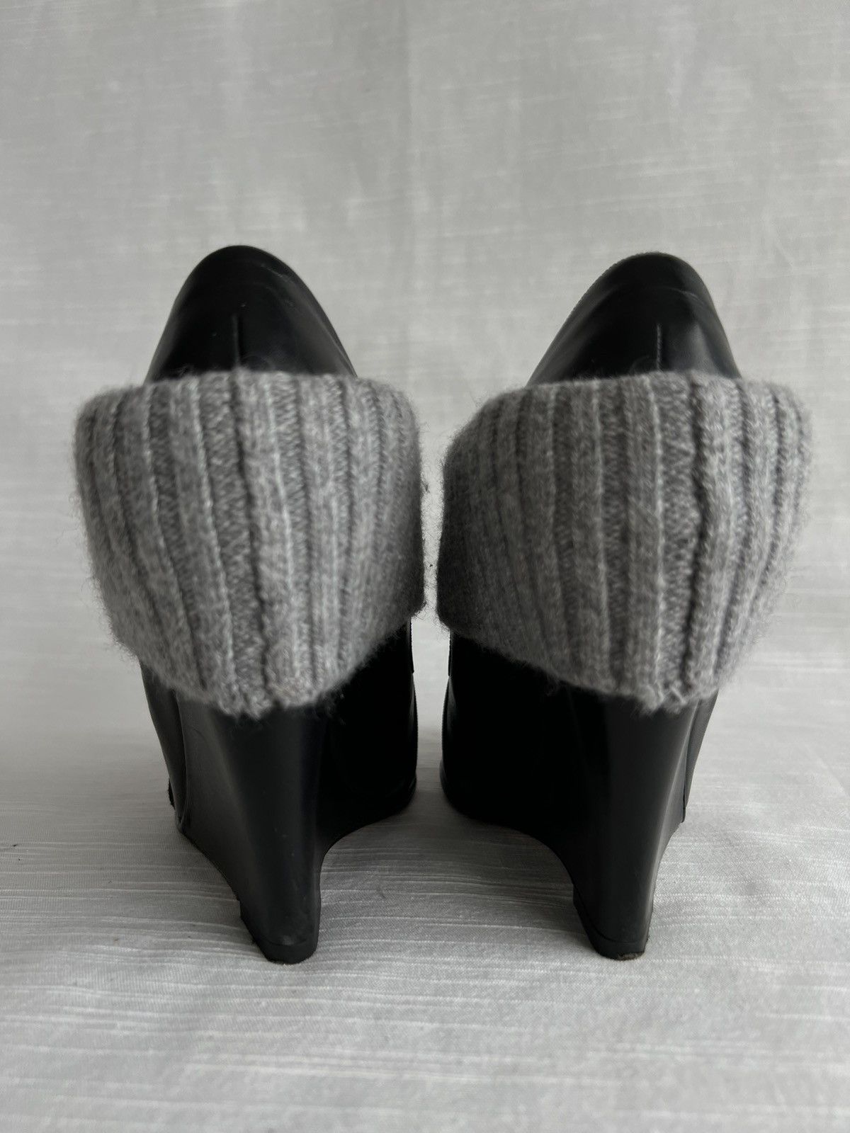 Bally Bally Leather Wool Women's Boots Black Size US 7 EU 37 1/2 Size US 7 / IT 37 - 5 Thumbnail