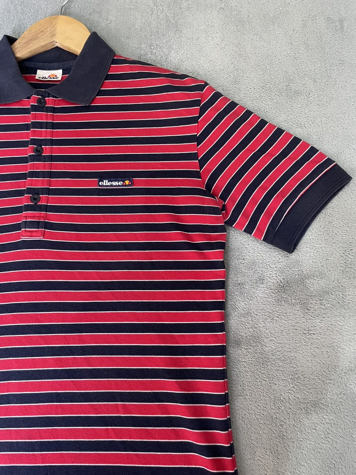 Ellesse Ellese Stripe Tshirt Collar Size US M / EU 48-50 / 2 - 3 Thumbnail