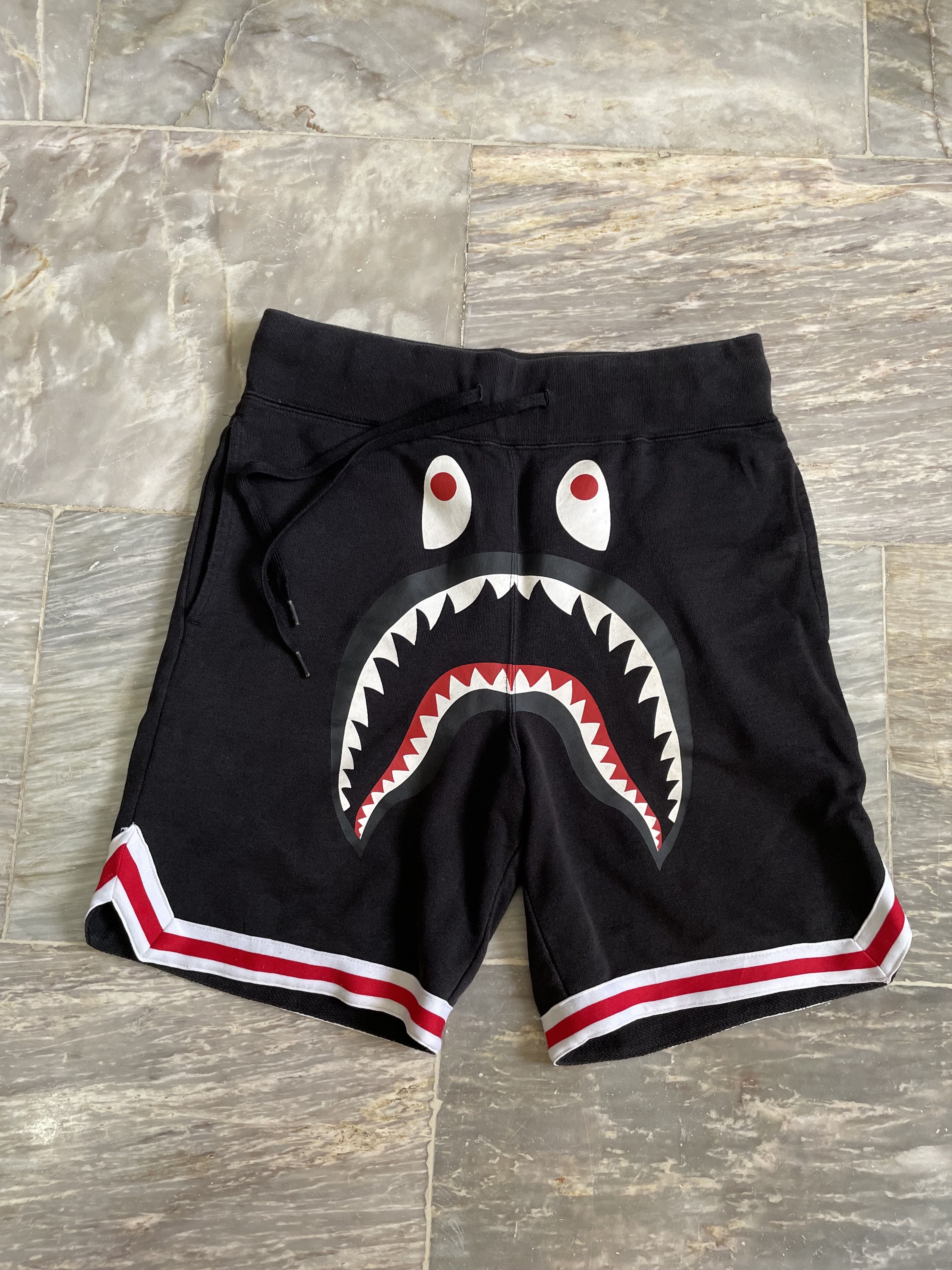 Bape A bathing ape shark basketball short Size US 28 / EU 44 - 1 Thumbnail