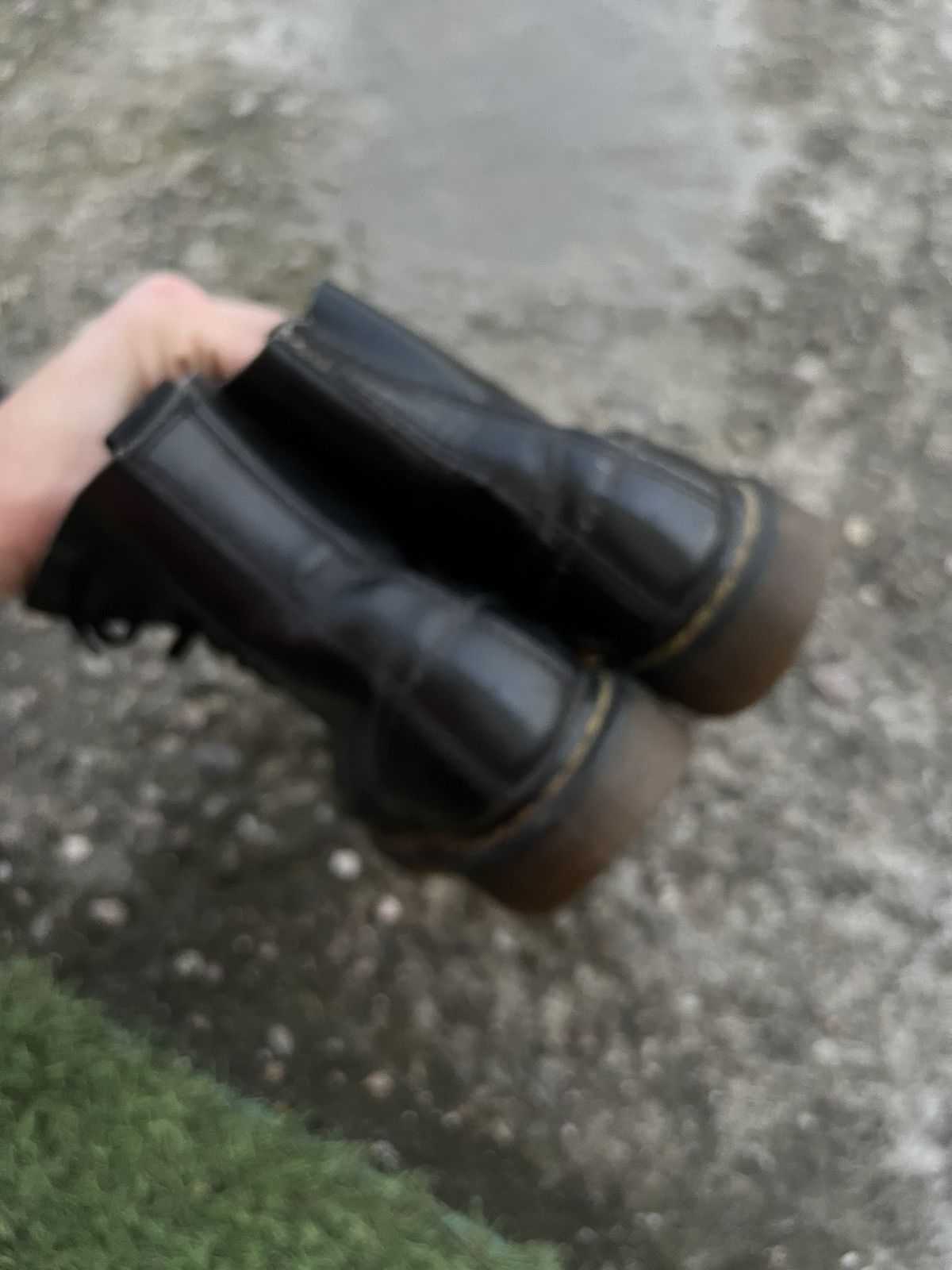 Dr. Martens × Vintage Dr.Martens 1460 Vintage 90s Boots Classic Leather Punk Rock Size US 4 / IT 34 - 6 Thumbnail