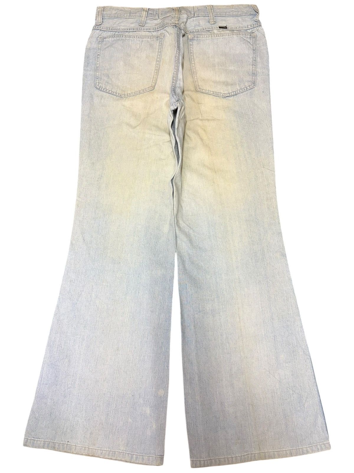Wrangler Vintage Wrangler Mud Wash Distressed Flare Jeans Size US 32 / EU 48 - 2 Thumbnail