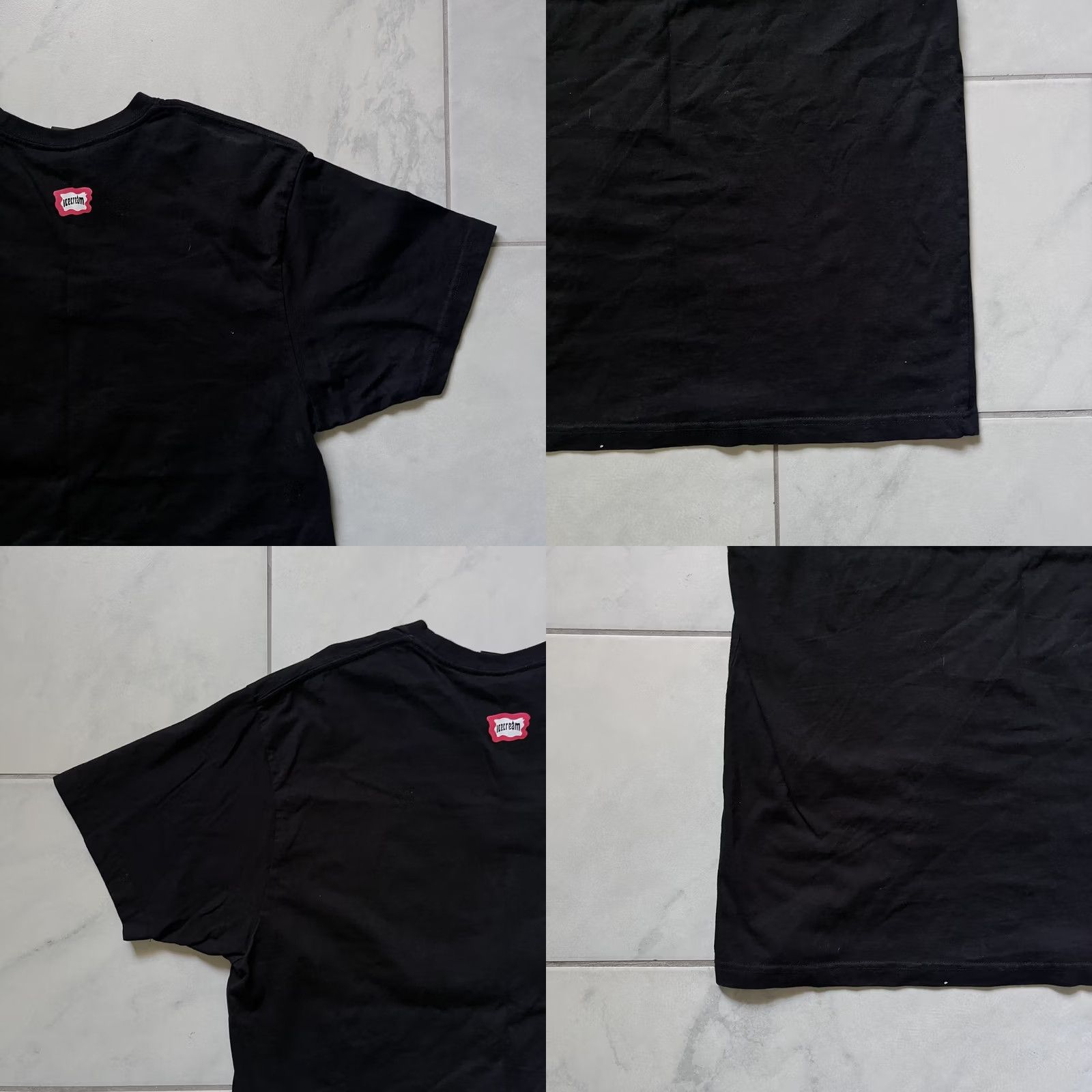 Vintage Icecream Shirt Mens XL Black Pixel Frame Graphic Tee Designer Streetwear Rapper Size US XL / EU 56 / 4 - 9 Thumbnail