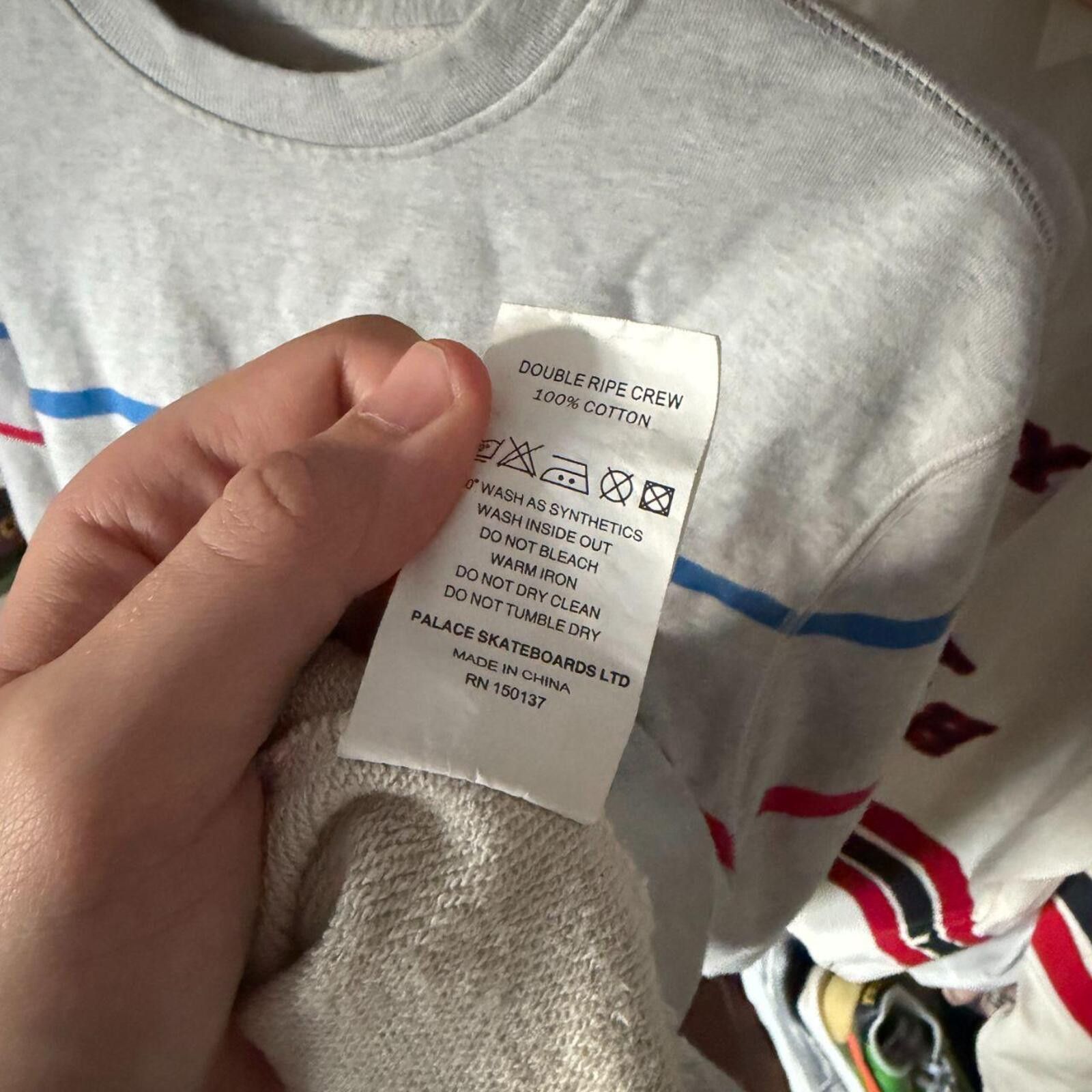 Palace Palace skateboards grey jumper Size US XL / EU 56 / 4 - 6 Thumbnail