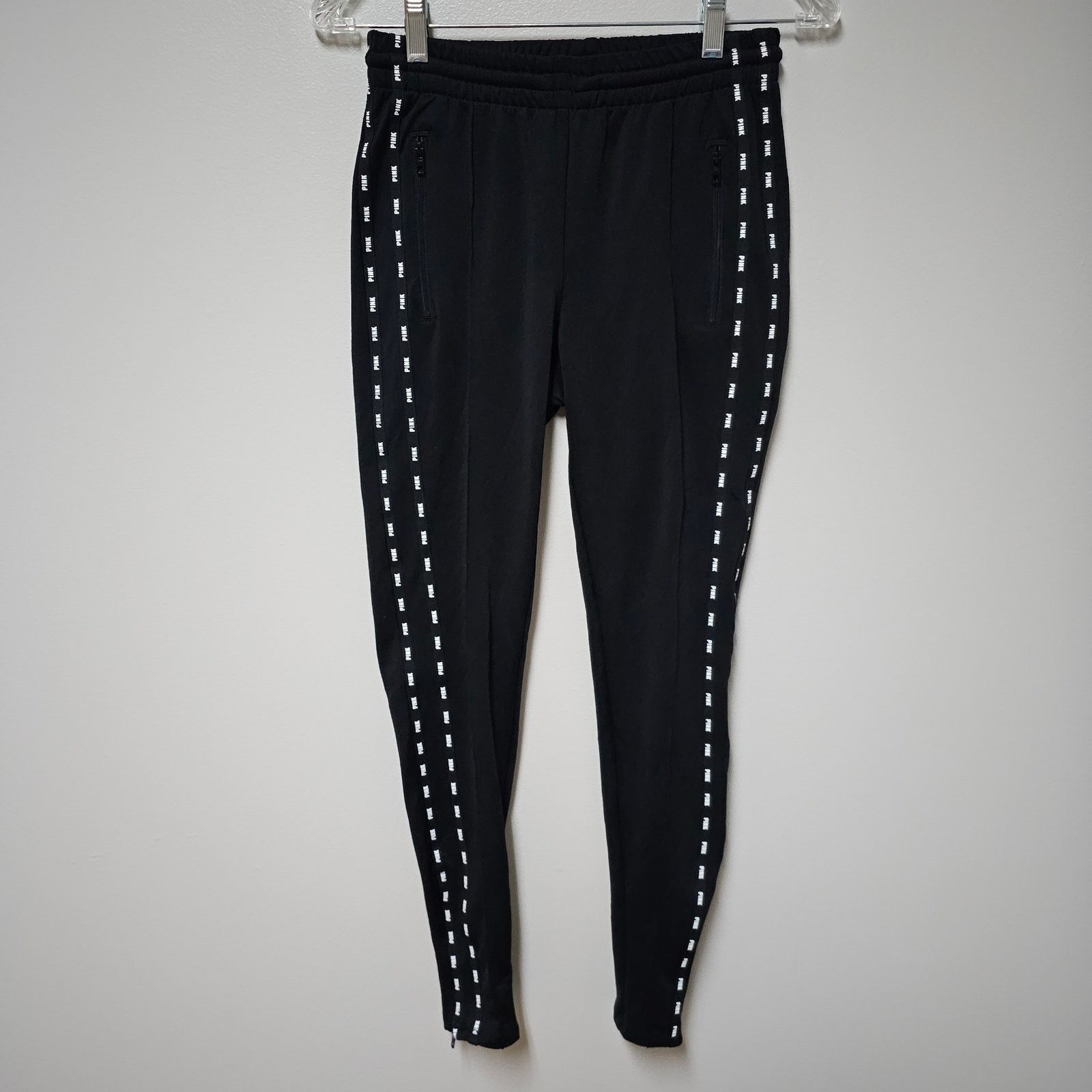 Pink PINK Active Joggers Track Pants side Logo/zipper Size XS Size 26" / US 2 / IT 38 - 1 Thumbnail