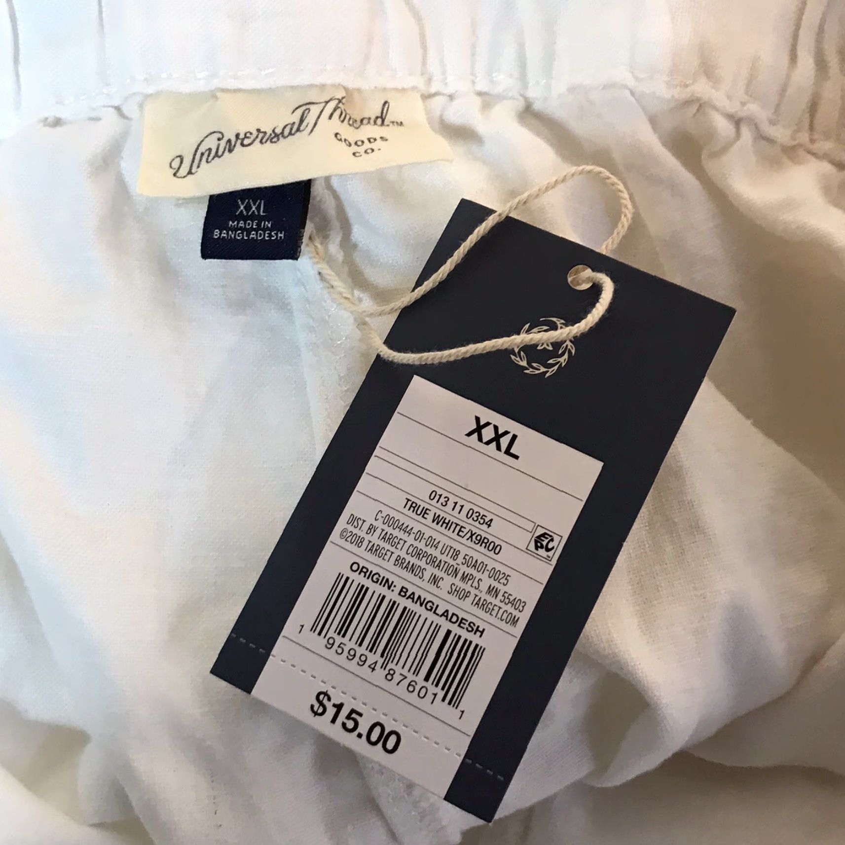 Vintage VINTAGE Universal Thread Women's Shorts Linen Rayon Blend White Plus 2XL Casual Summer Size 40" / US 18 - 3 Thumbnail