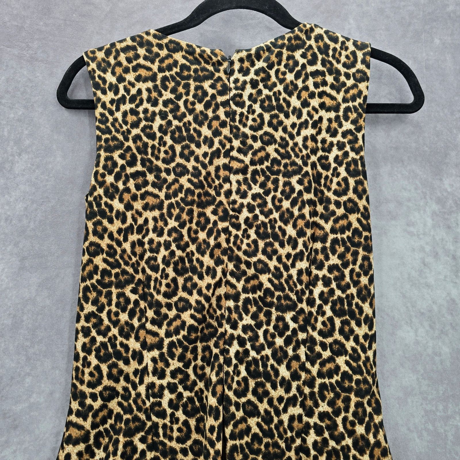 Michael Kors Michael Kors Brown Animal Print Flare Pleat Dress 4 Size S / US 4 / IT 40 - 5 Thumbnail