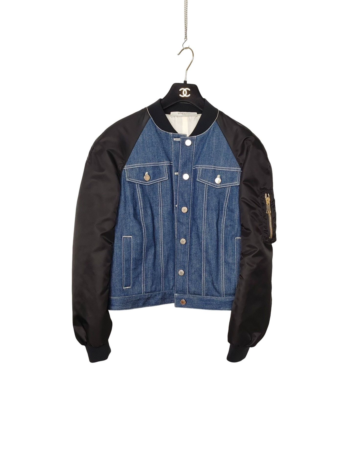 Givenchy Givenchy Denim Hybrid Jacket Size 40 Size S / US 4 / IT 40 - 1 Thumbnail