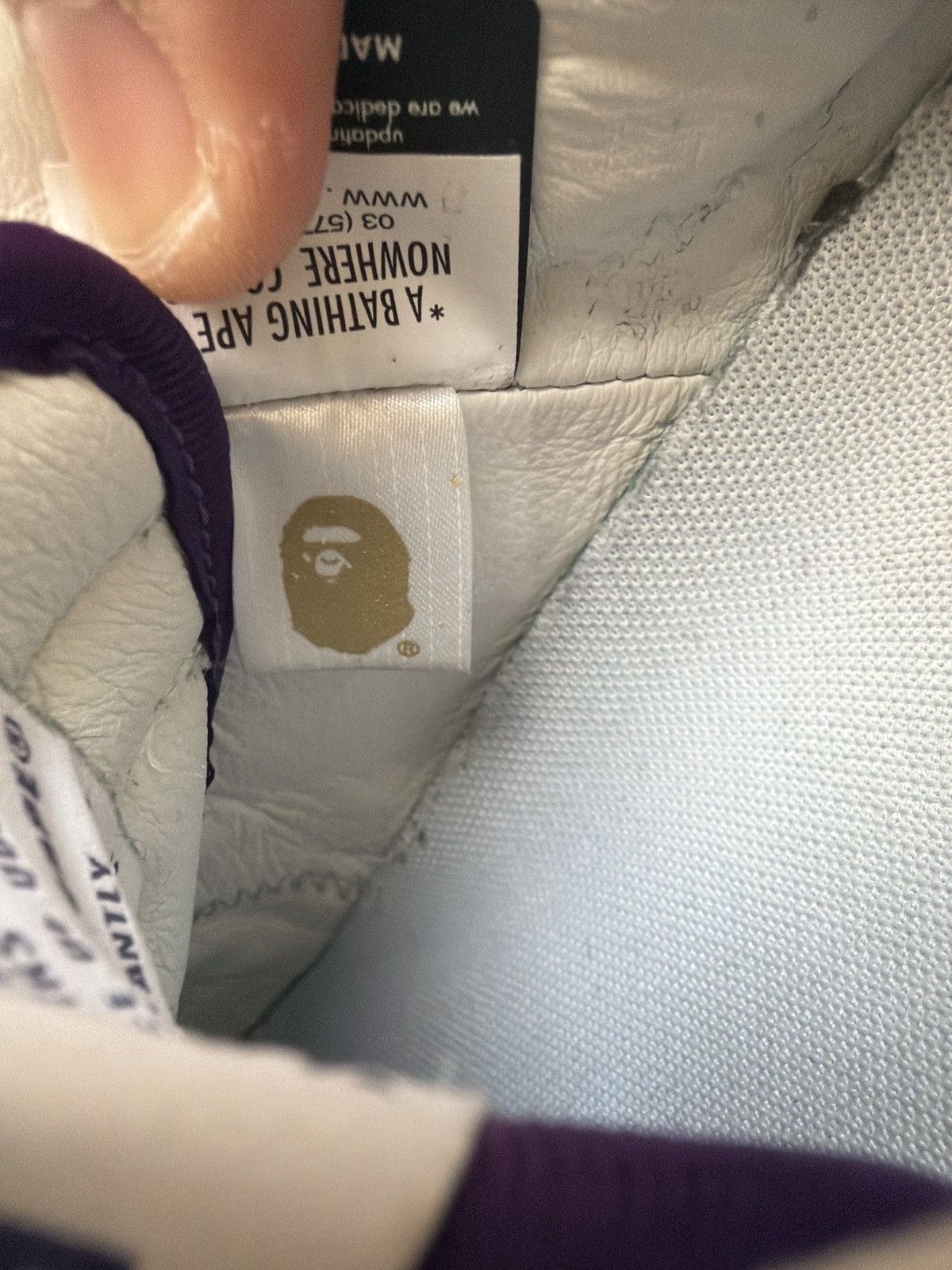 Bape Purple/White Bapesta Size US 8.5 / EU 41-42 - 8 Thumbnail
