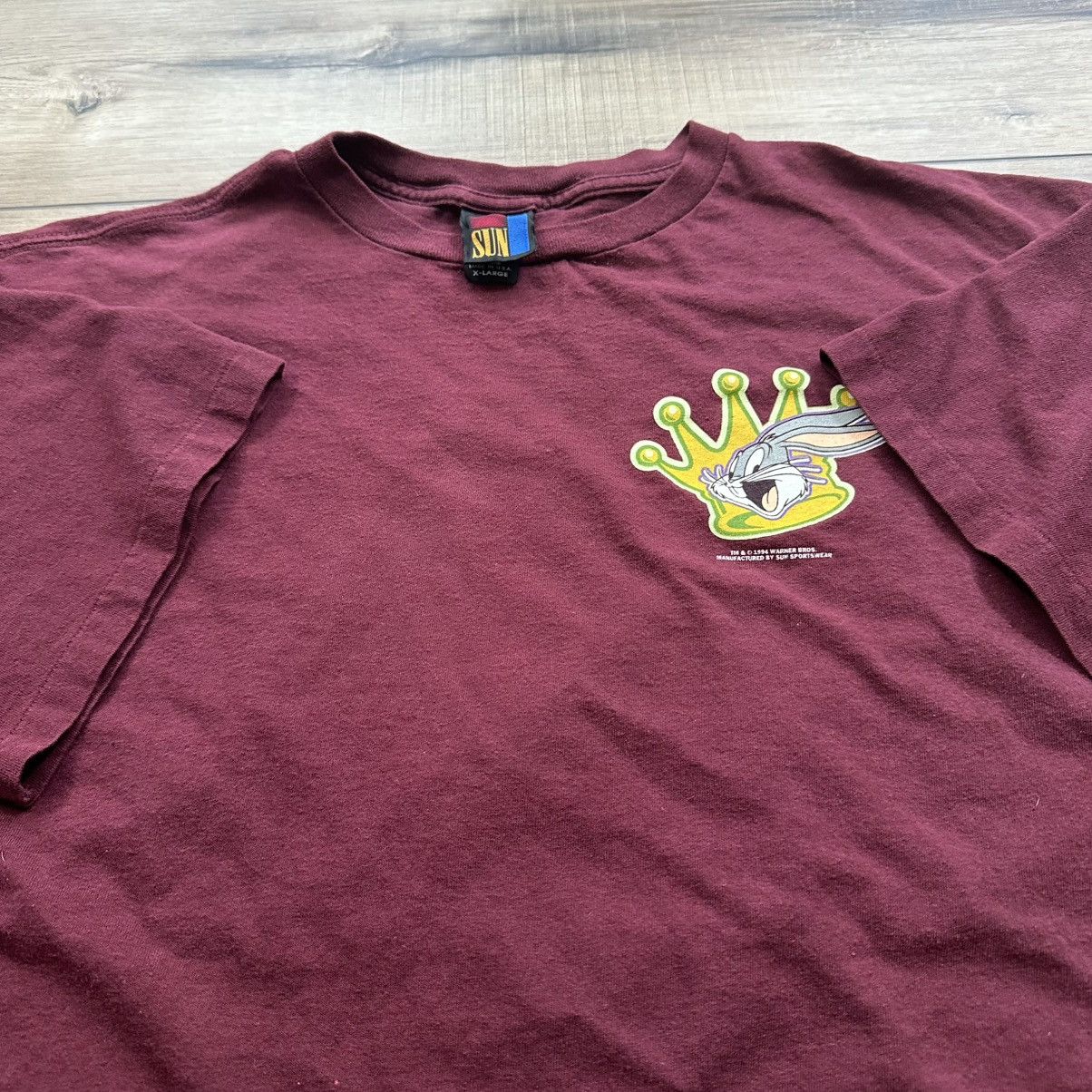 Warner Bros 1994 Warner Bros Bugs Bunny What’s Up Doc Single Stitch Tee Size US XL / EU 56 / 4 - 5 Thumbnail