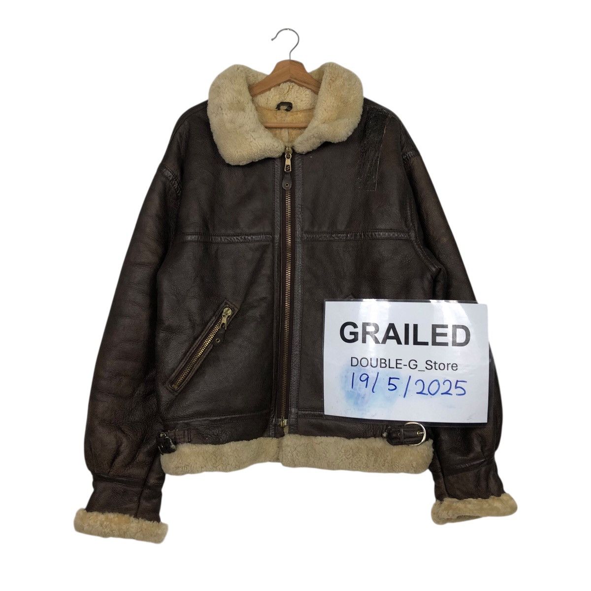 Vintage Vintage Genuine Leather Jacket Shearling Zufolo Issey Miyake Size US L / EU 52-54 / 3 - 1 Thumbnail