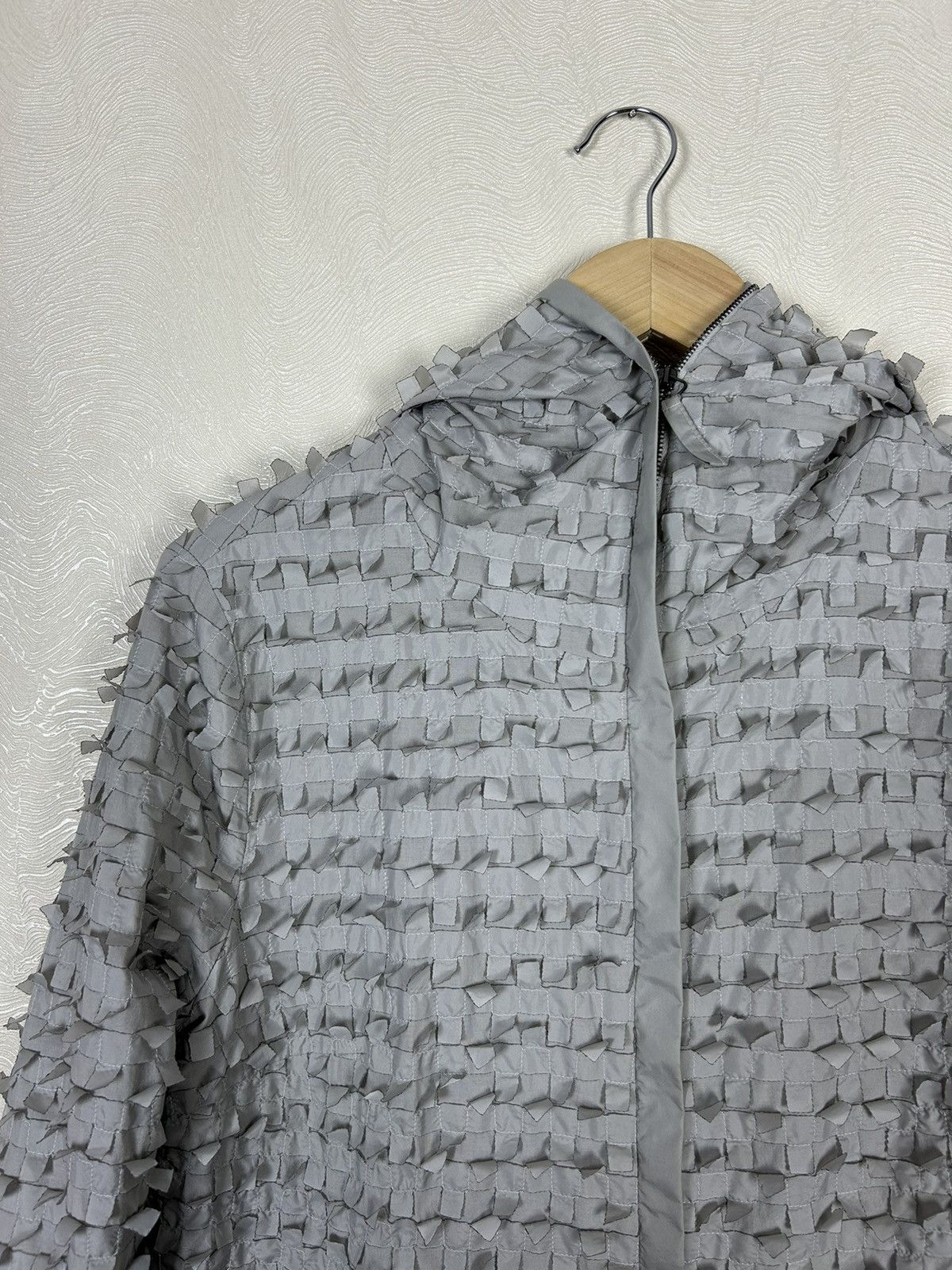 Annette Gortz × Vintage Annette Gortz Textured Grey Designer Jacket Size EU36 Size XS / US 0-2 / IT 36-38 - 2 Thumbnail