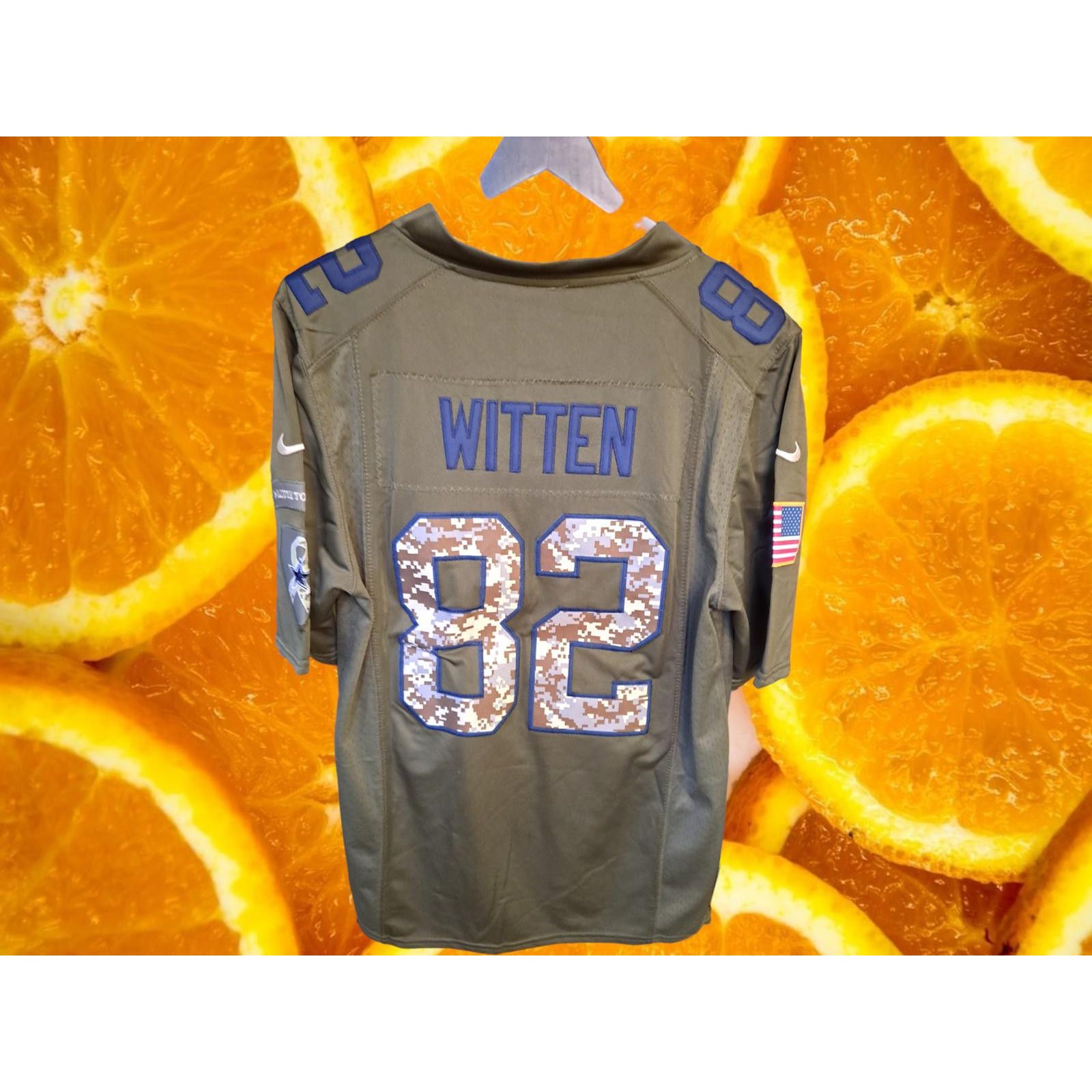 NFL NFL Cowboys #82 Witten Salute to Service Jersey Size Small Size US S / EU 44-46 / 1 - 5 Thumbnail