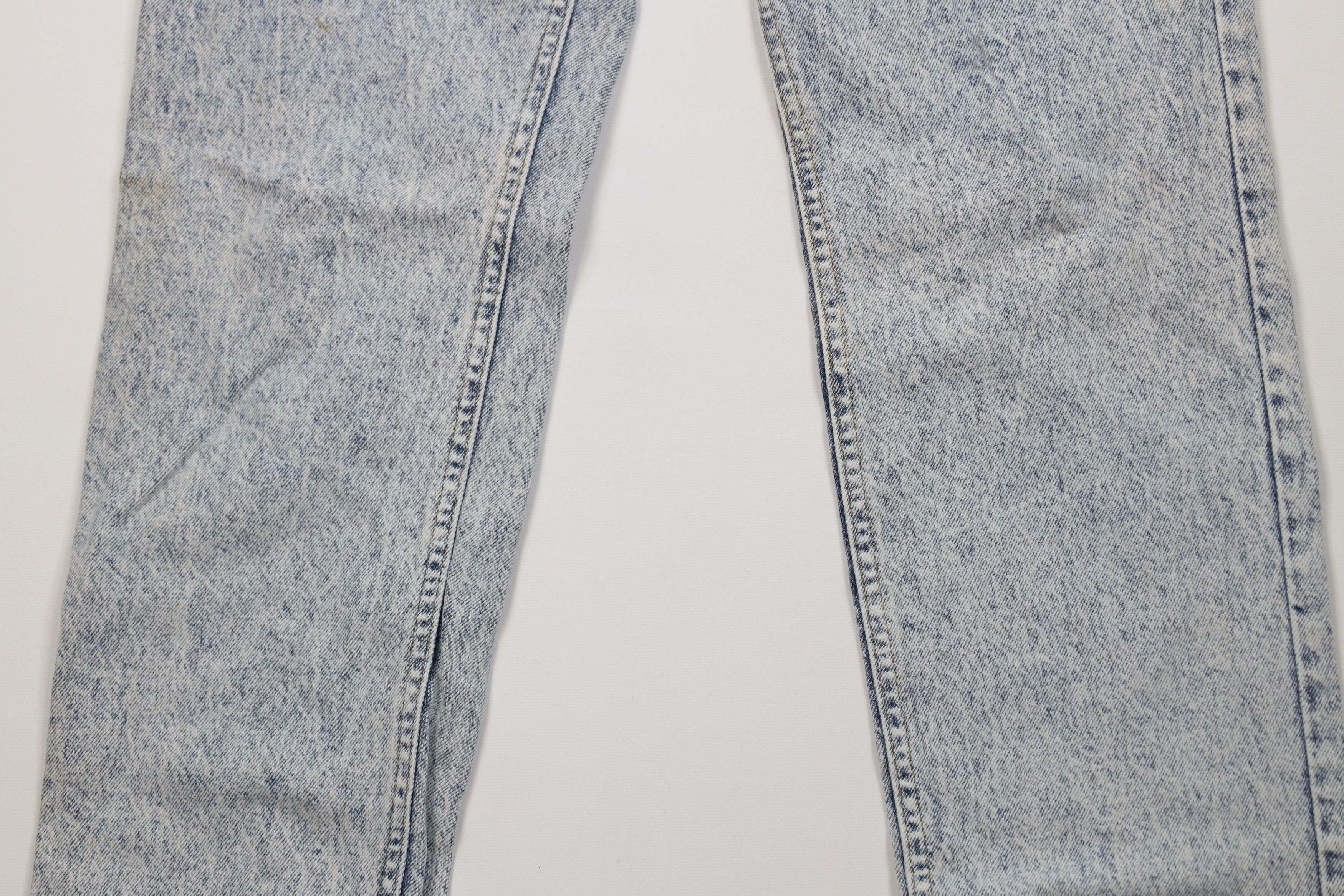 Lee Vintage 80s 90s Lee Acid Wash Straight Leg Jeans Blue USA Size US 33 - 3 Thumbnail