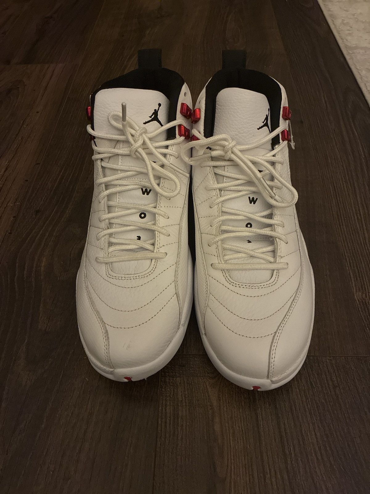 Jordan Brand Air Jordan 12 Retro “Rising Sun” White Red Size US 12 / EU 45 - 1 Thumbnail