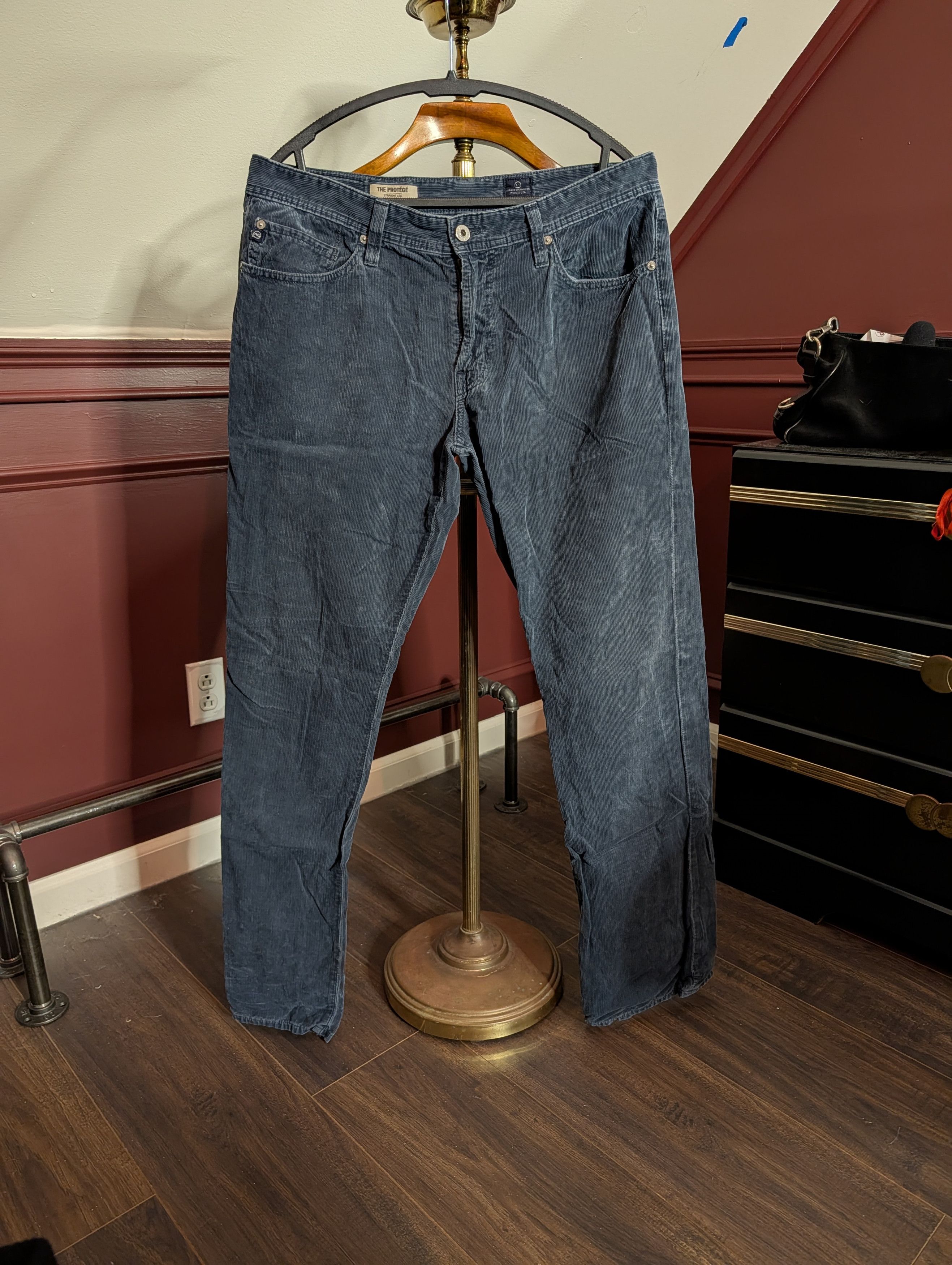 Pima cotton corduroy Protege straight leg MiUSA pants