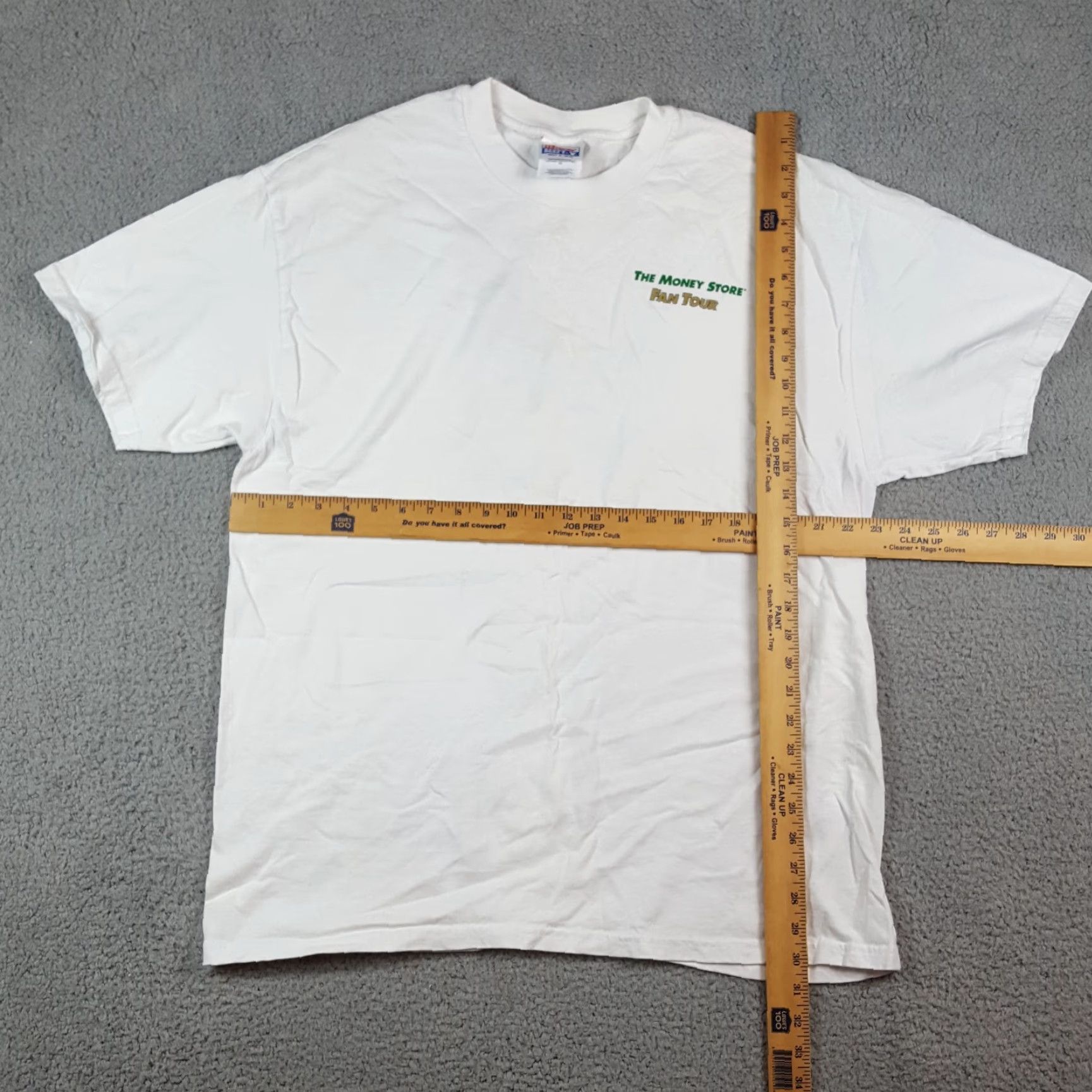 Hanes Vintage 90s NASCAR Racing T-Shirt Men's XL White Cotton Logo Embroidered Car Promo Y2K Retro Size US XL / EU 56 / 4 - 6 Thumbnail
