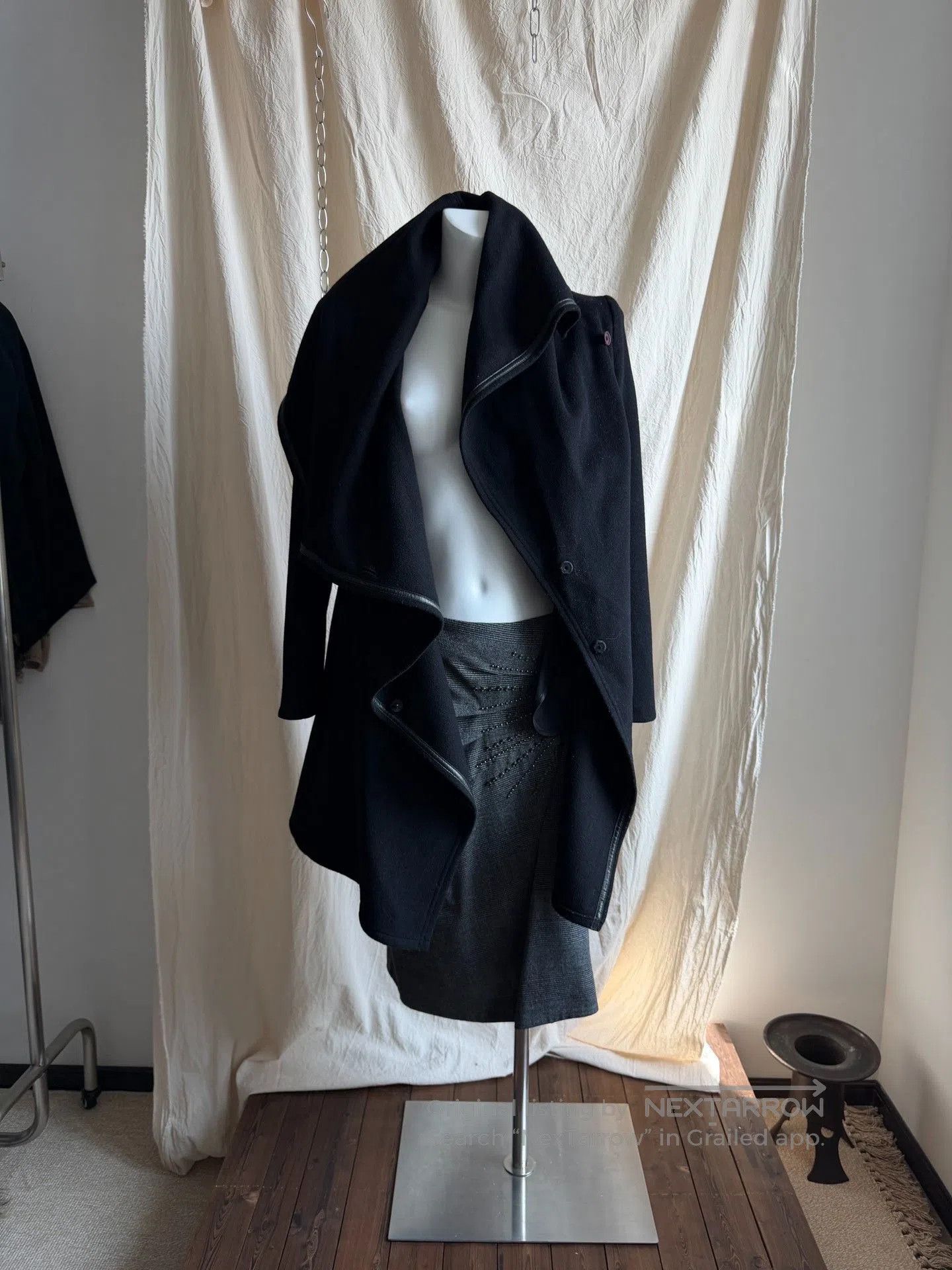 Paoloni PAOLAFRANI Shawl Collar Wool Coat. Size M / US 6-8 / IT 42-44 - 1 Thumbnail