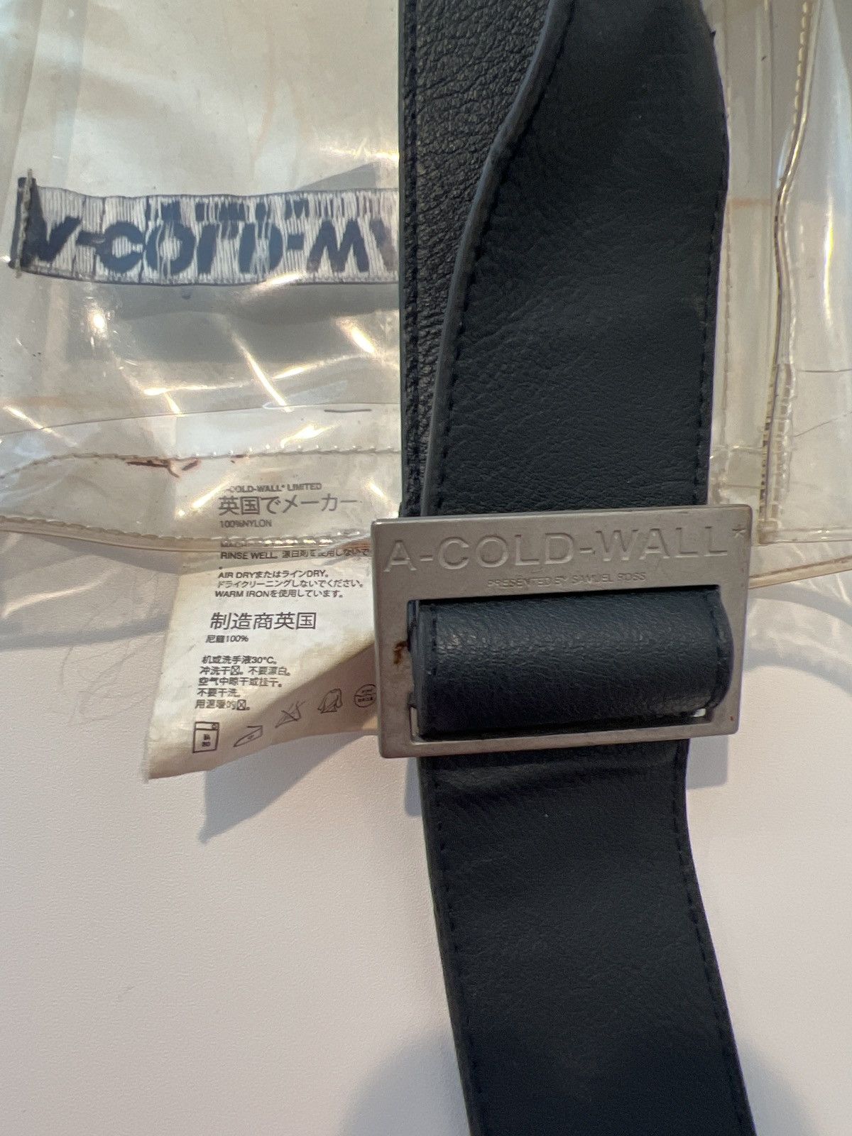 A Cold Wall Tri Pocket Utility Holster See Through Bag