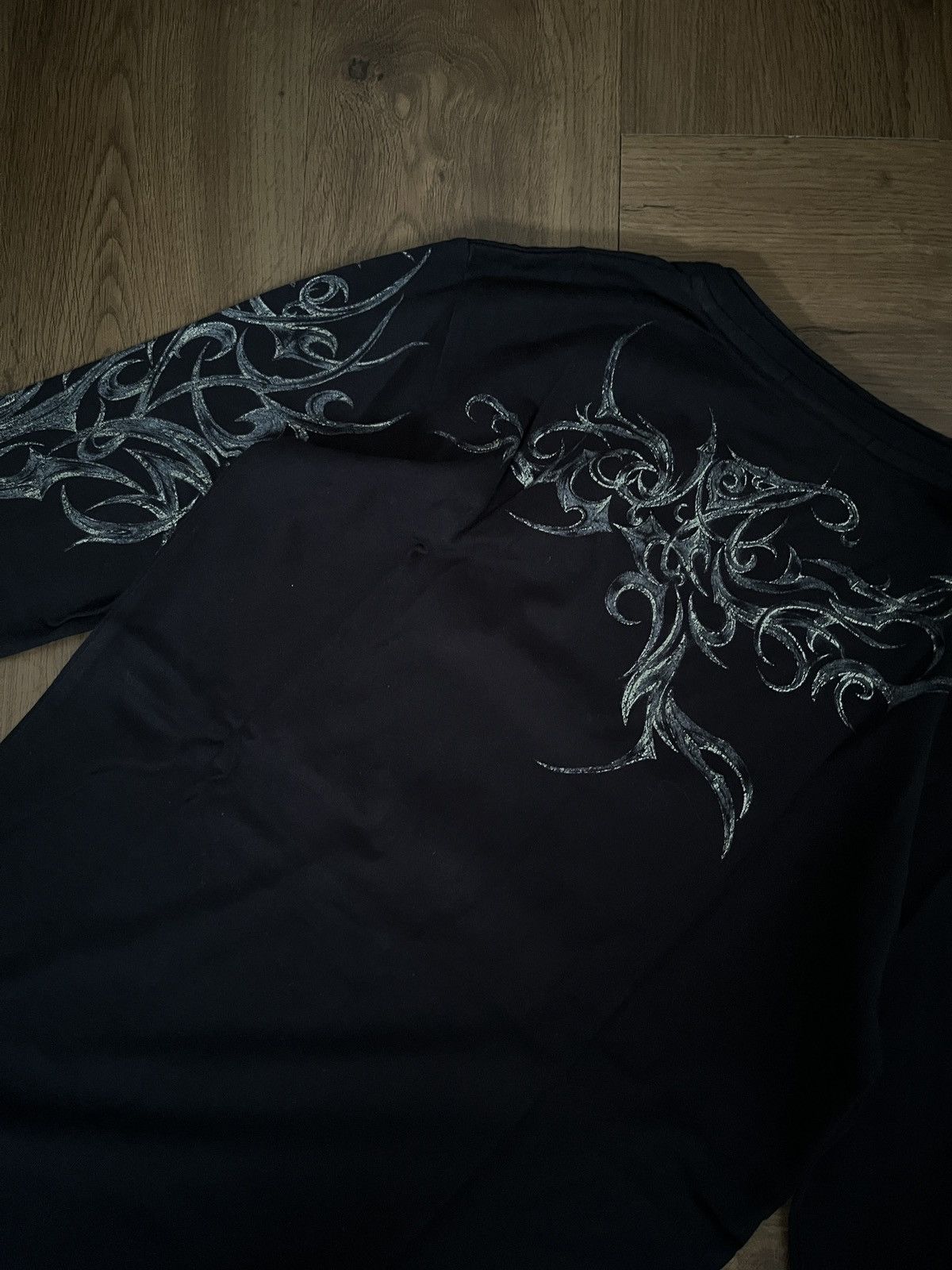 Tornado Mart Tornado Mart Vkei Gothic Pattern Raglan Shirt Size US M / EU 48-50 / 2 - 1 Thumbnail