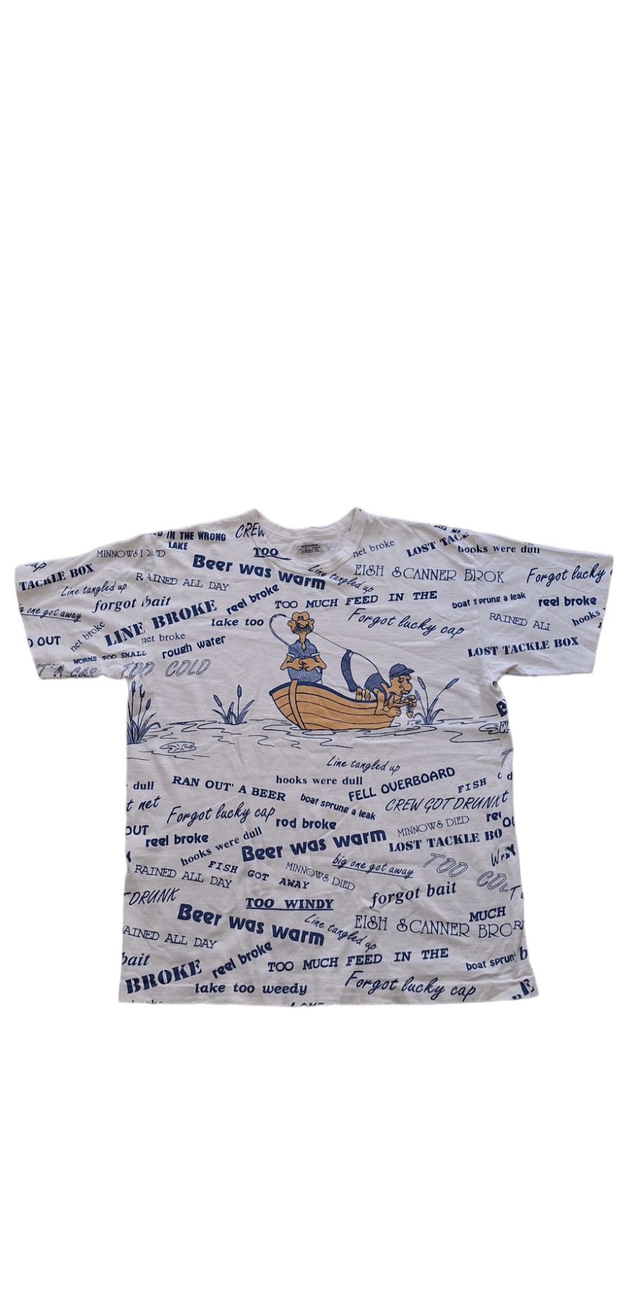 Japanese Brand × Warehouse Rare Bodies Office & School by Warehouse All Overprint Tee Size US M / EU 48-50 / 2 - 1 Thumbnail