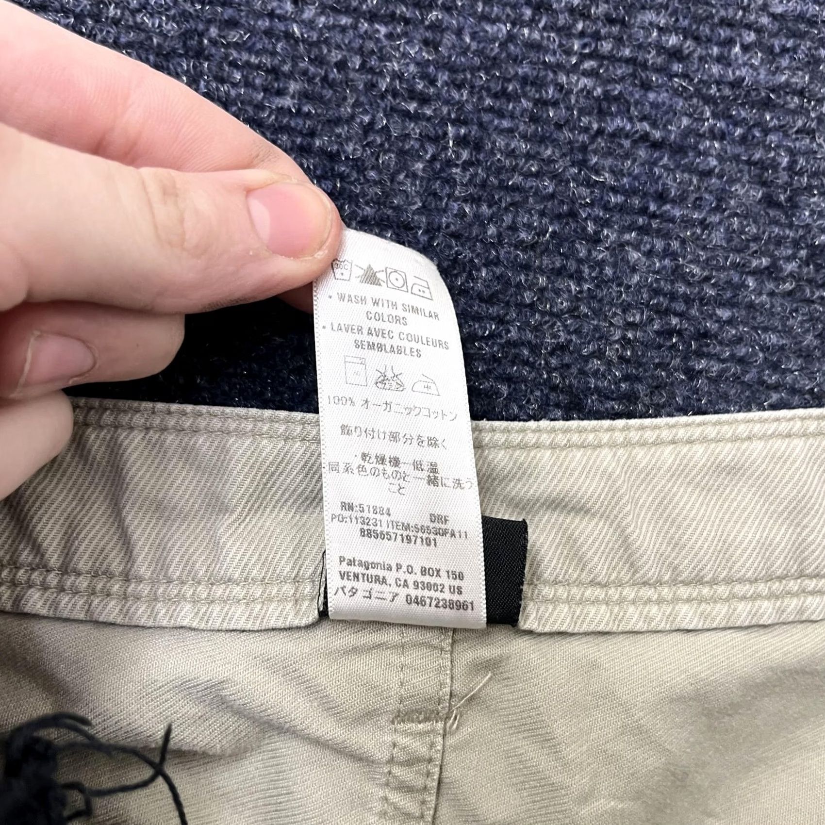 Patagonia Patagonia Cargo Pants Womens 4 Beige Organic Cotton Twill Straight Leg Regular Size 27" / US 4 / IT 40 - 6 Thumbnail