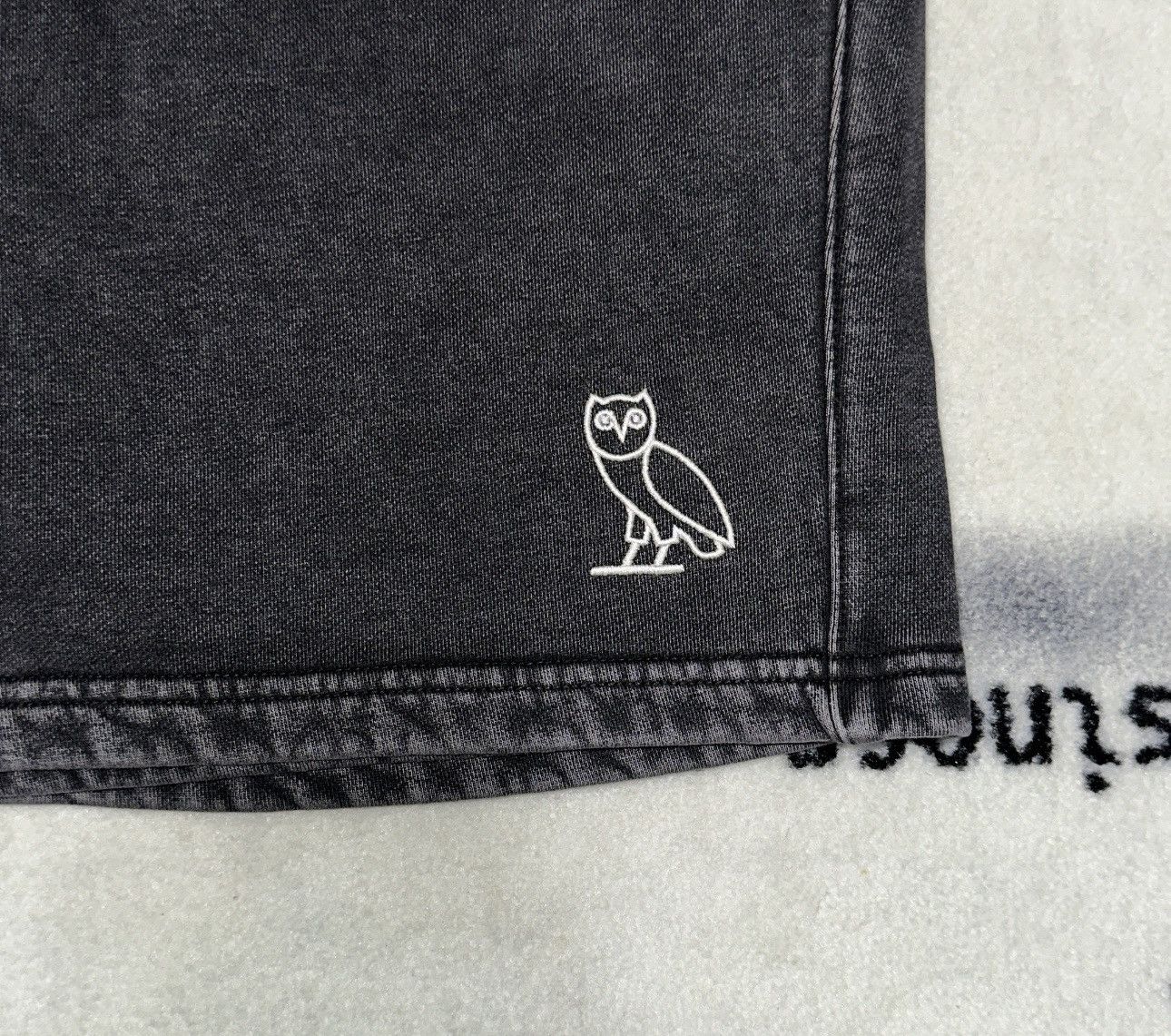 Drake × October's Very Own OVO Muskoka Garment Dyed Shorts "Black" Size US 32 / EU 48 - 3 Thumbnail