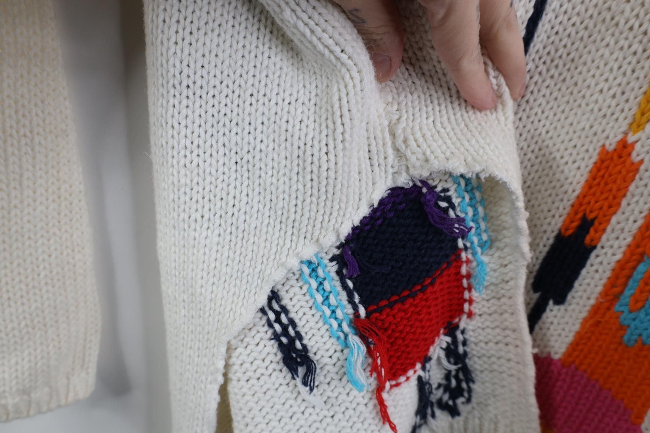 Vintage Vintage 90s Streetwear Intarsia Southwestern Folk Sweater Size ONE SIZE - 9 Thumbnail