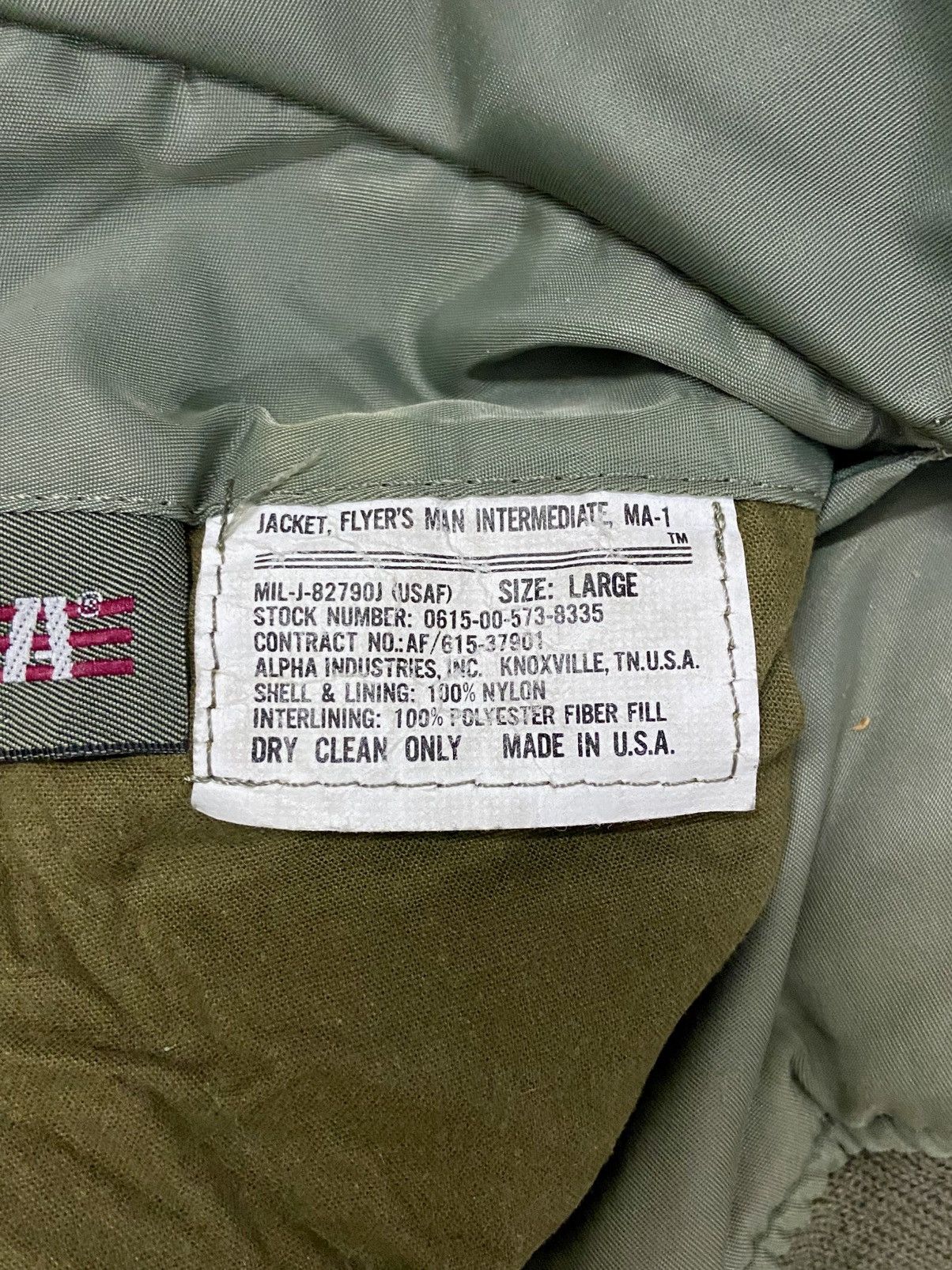 Alpha Industries × Vintage VINTAGE ALPHA INDUSTRIES MA 1 JACKET Size US L / EU 52-54 / 3 - 17 Thumbnail