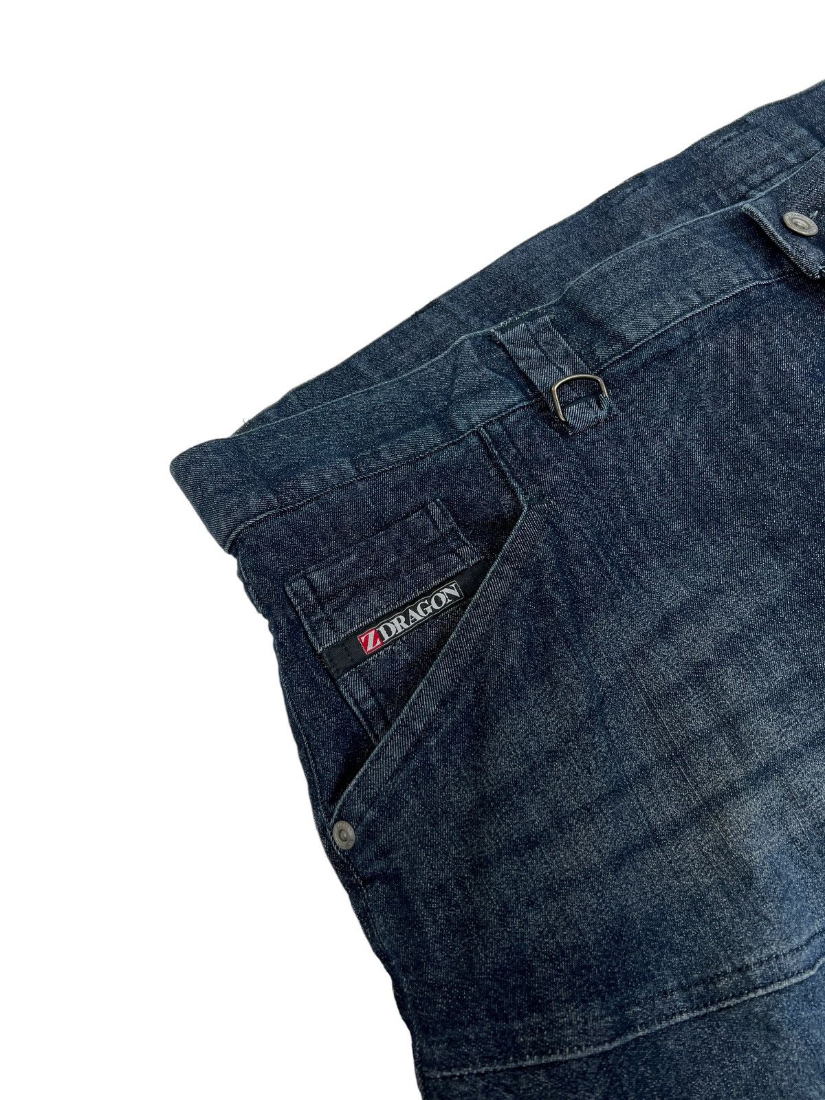 Japanese Brand Z-Dragon Hybrid Denim Cargo Pants Size US 44 / EU 60 - 7 Thumbnail