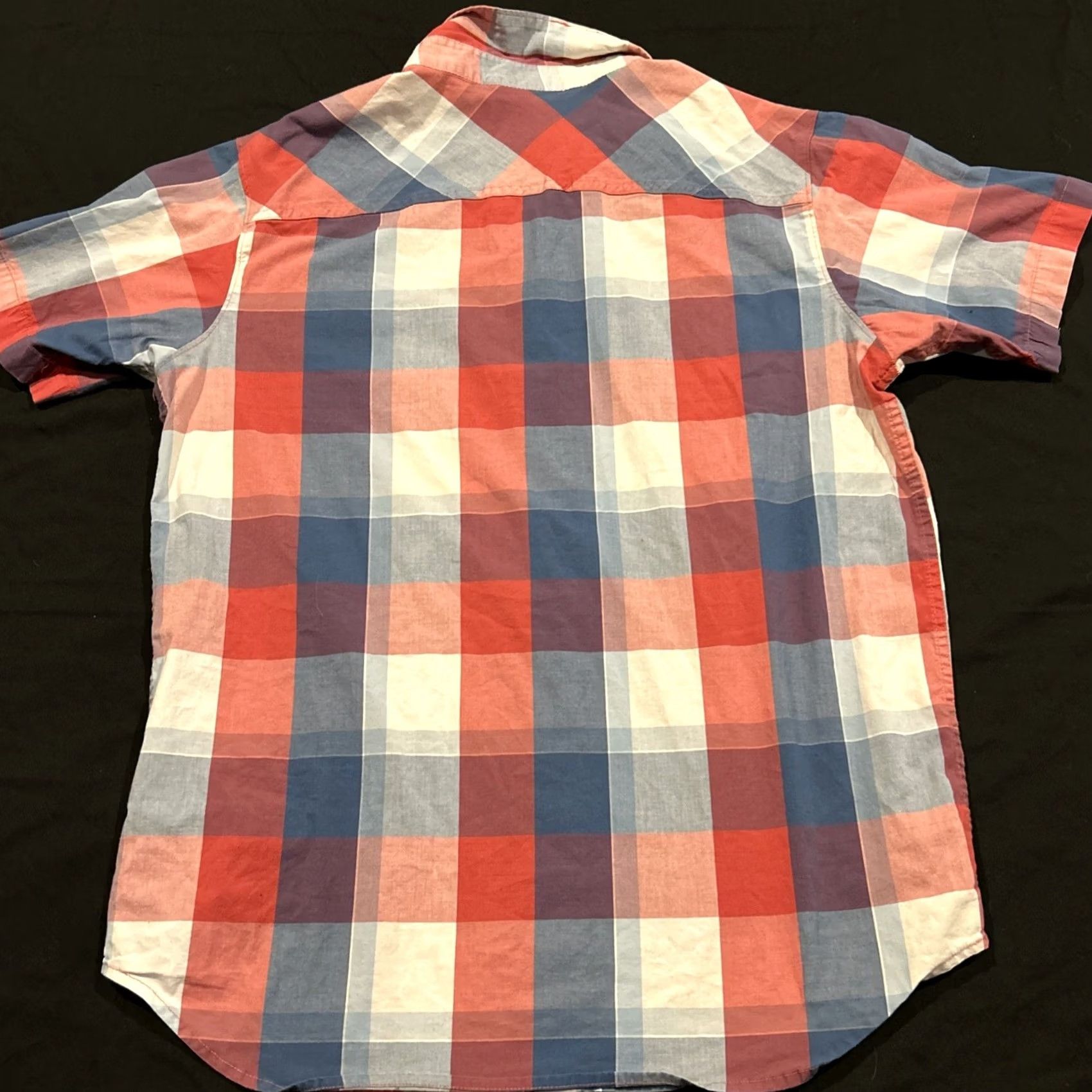 Vintage Columbia Shirt Mens M Red Blue Plaid Casual Outdoor Button-Down Short Sleeve Slimming Pocketed Size US M / EU 48-50 / 2 - 3 Thumbnail