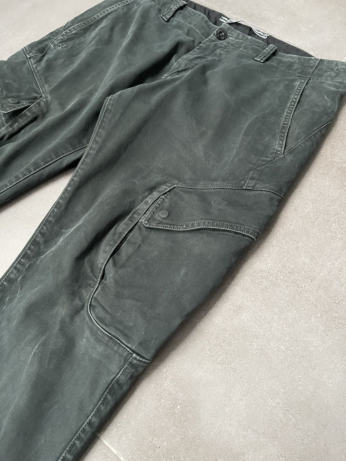 Stone Island SS20 Stone Island Washed Swamp Green Cargo Pants Size US 32 / EU 48 - 5 Thumbnail