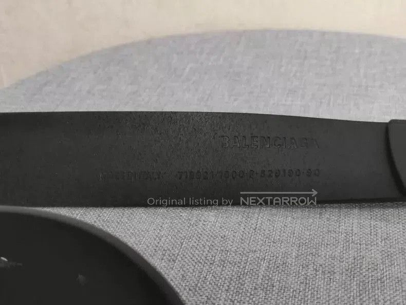 Balenciaga Balenciaga Black BB Leather Belt. Size ONE SIZE - 3 Thumbnail