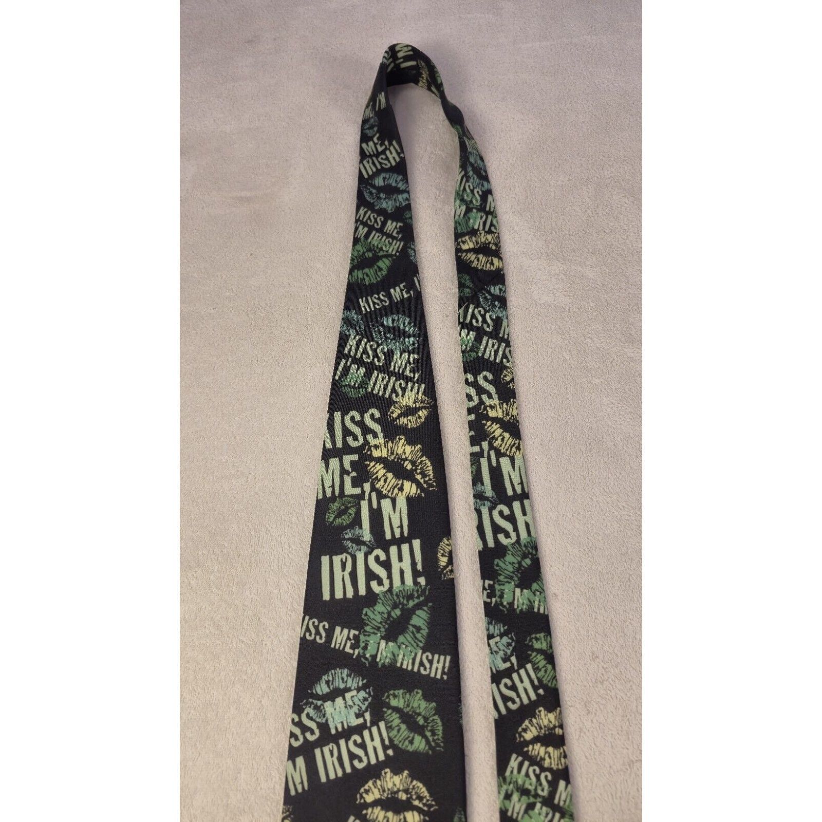 Ralph Marlin Vintage Ralph Marlin Kiss Me I'm Irish Green Necktie 1995 Size ONE SIZE - 2 Thumbnail