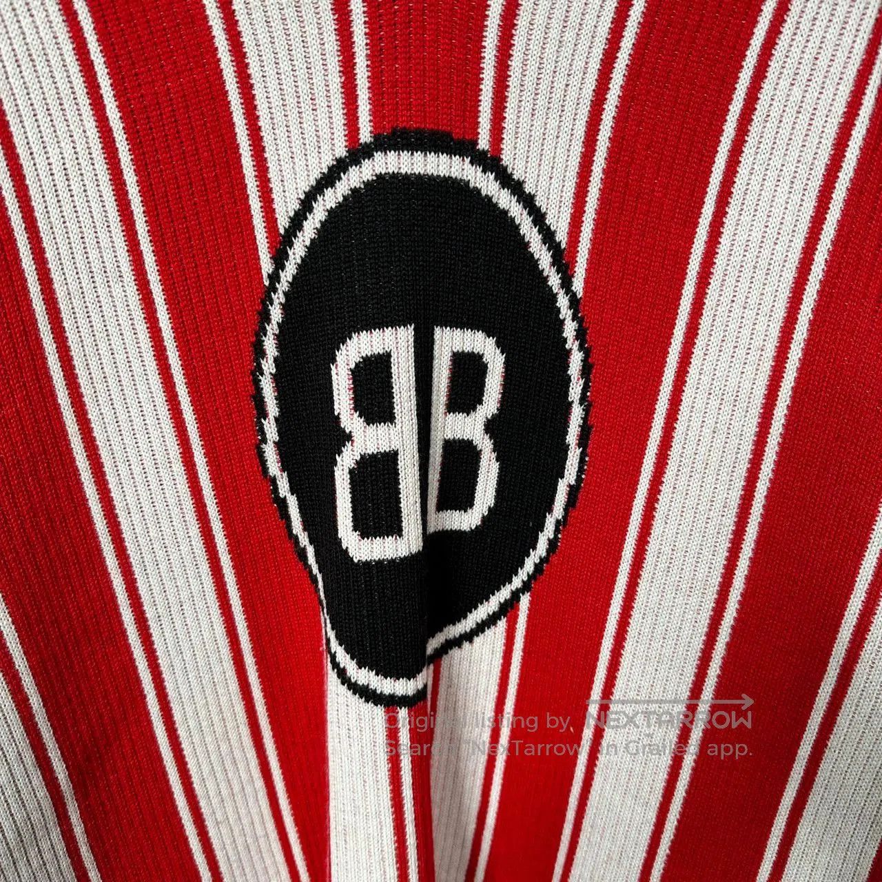 Balenciaga balenciaga red striped knit jersey sweater. Size US M / EU 48-50 / 2 - 5 Thumbnail